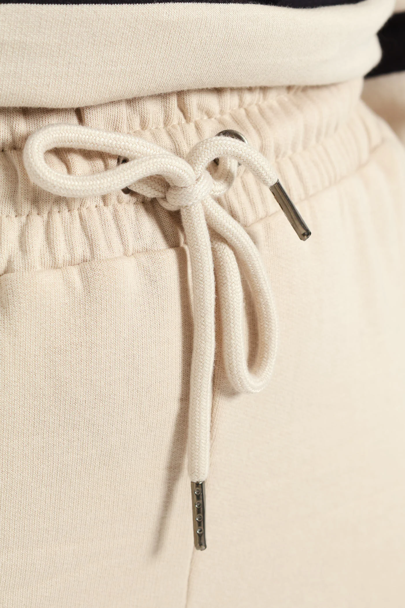 Classic Fleece Cotton Jogger - Ivory - Image 2