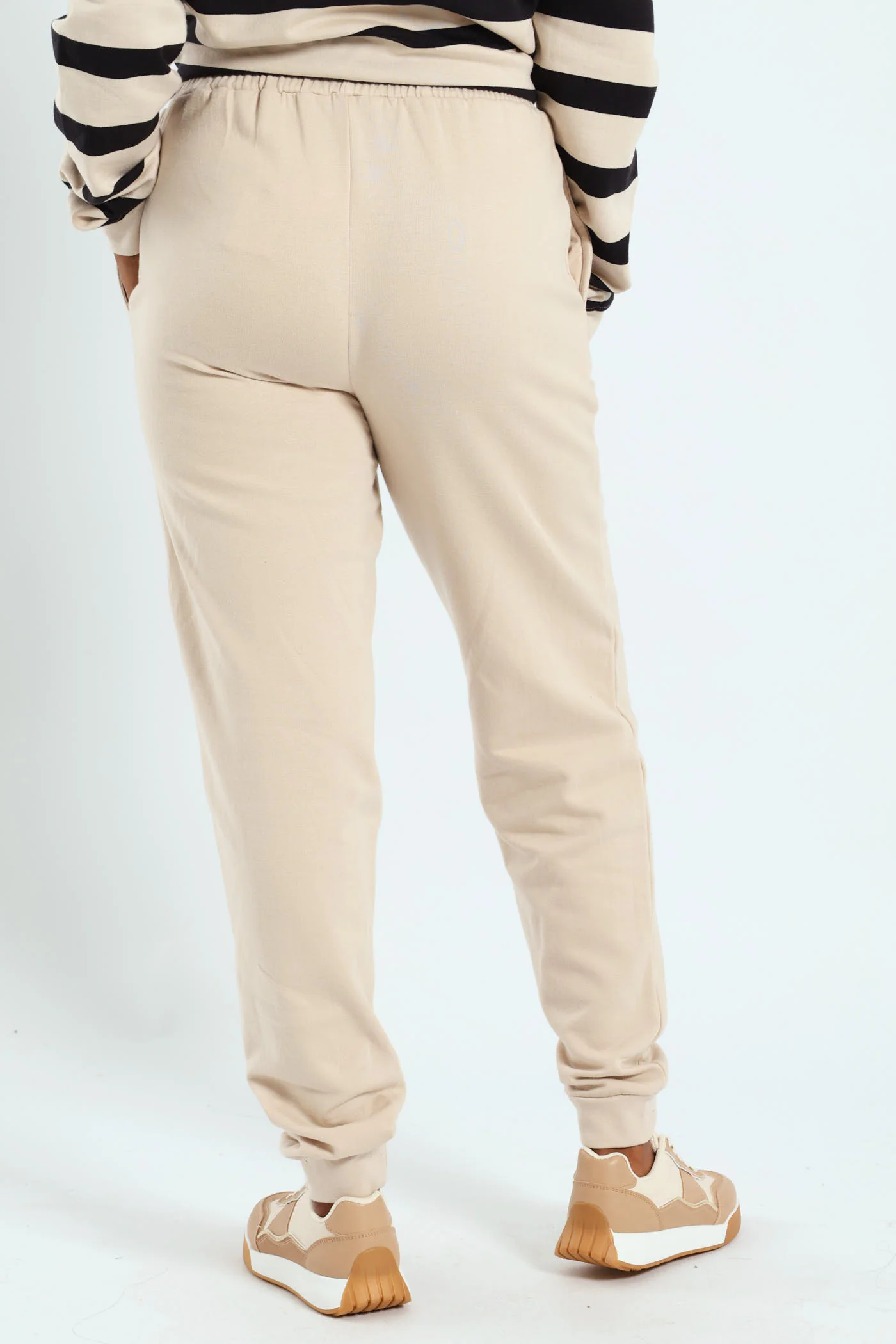 Classic Fleece Cotton Jogger - Ivory - Image 3