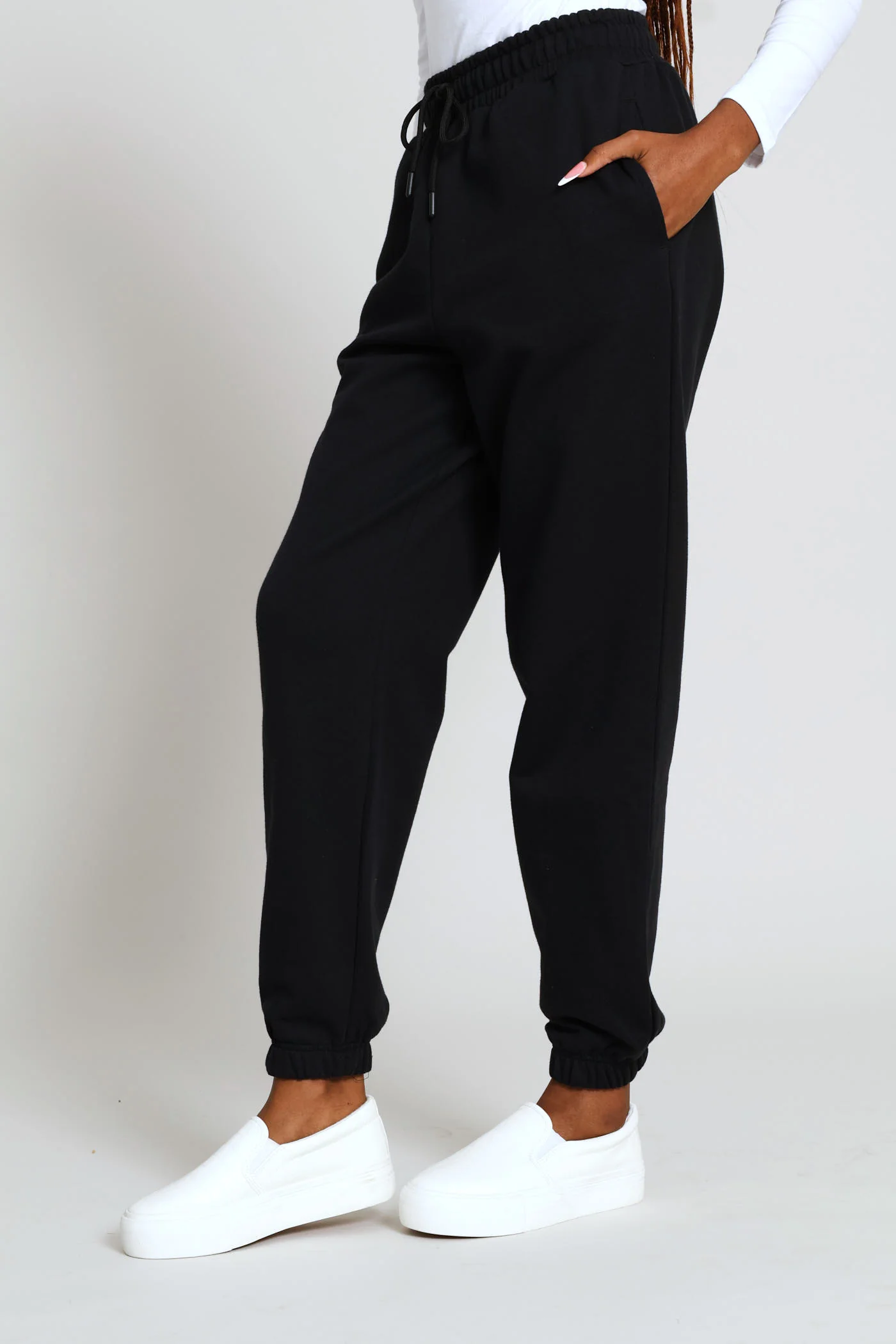 Classic Fleece Jogger - Black - Image 4