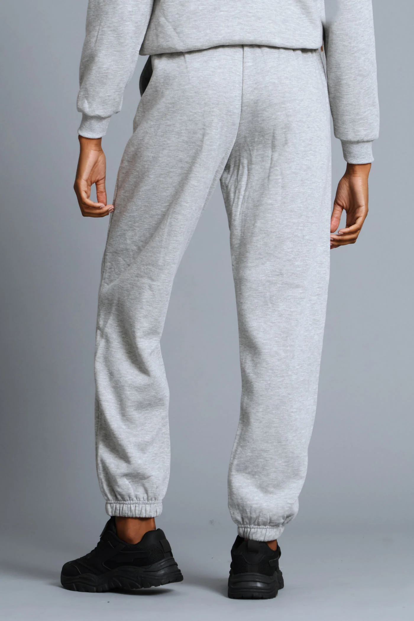 Classic Fleece Jogger - Grey Melange - Image 4