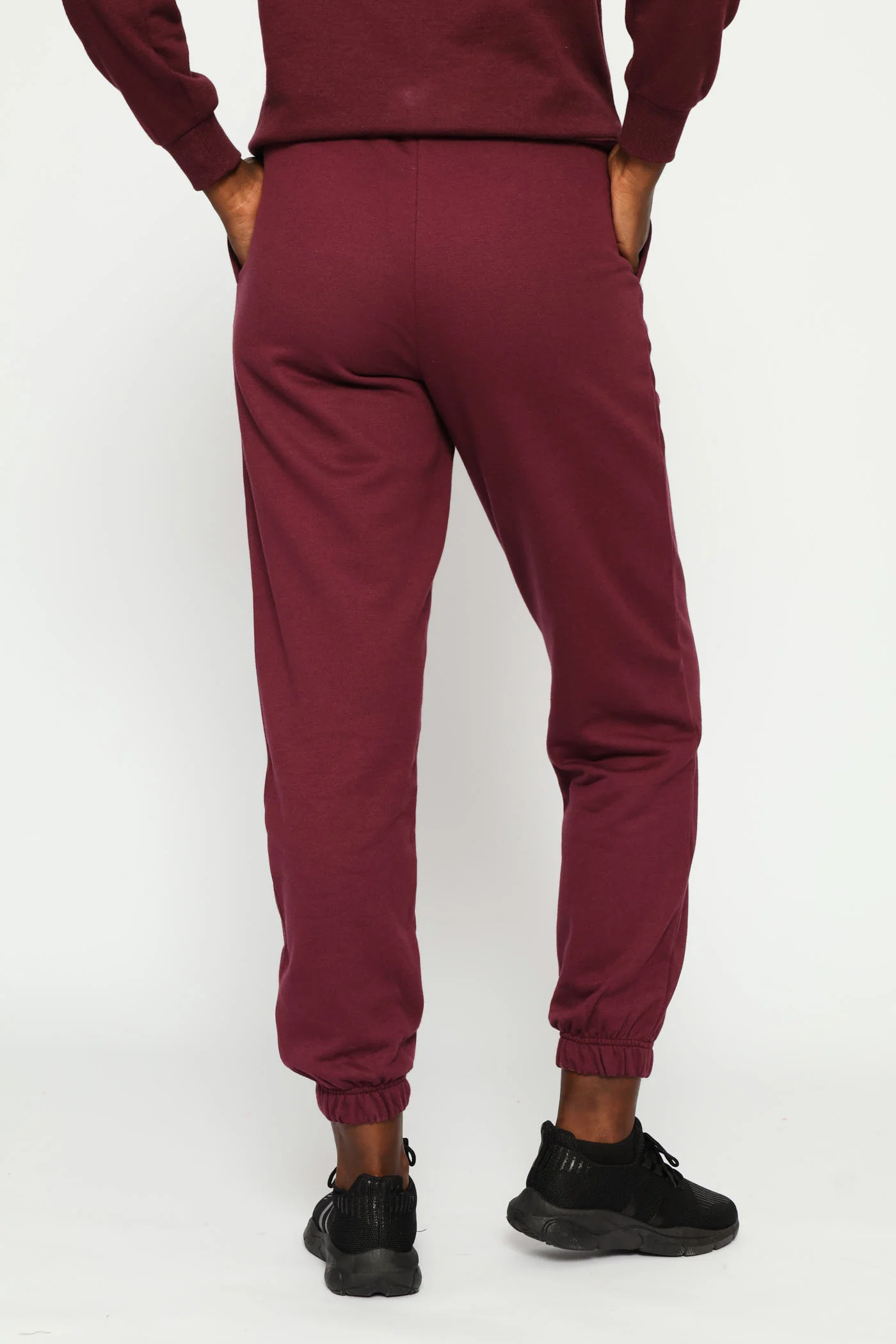 Classic Fleece Jogger - Plum - Image 4