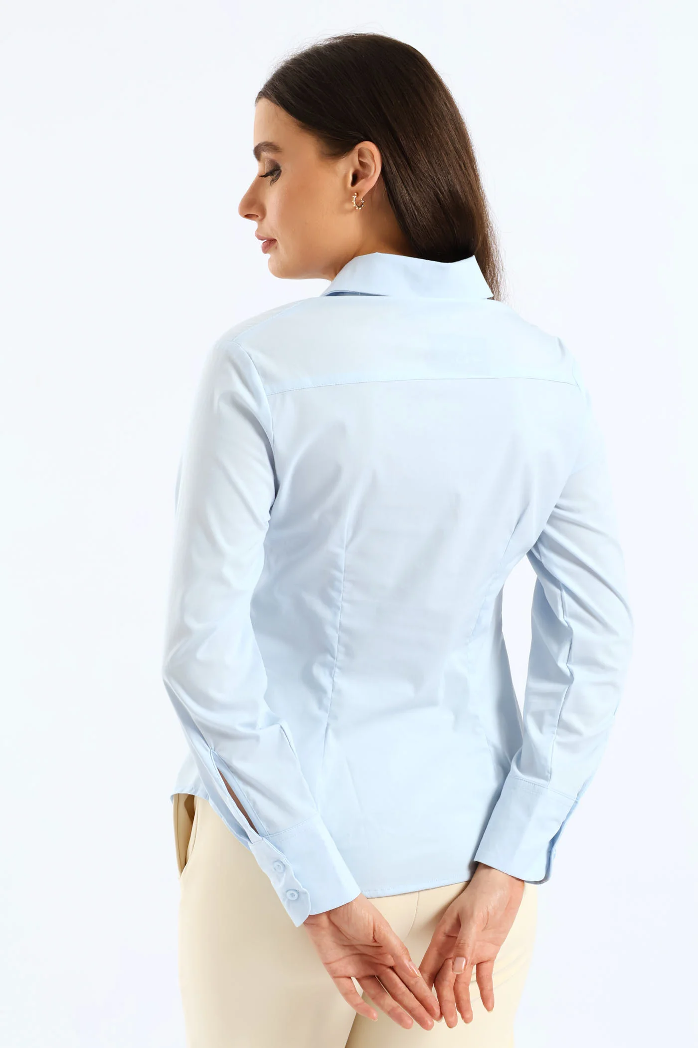 Classic Formal Shirt - Light Blue - Image 4