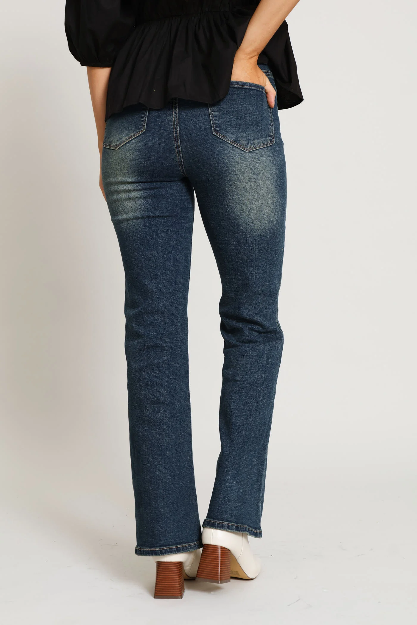Classic Hi-Rise Boot Leg Denim - Tea Stain - Image 6