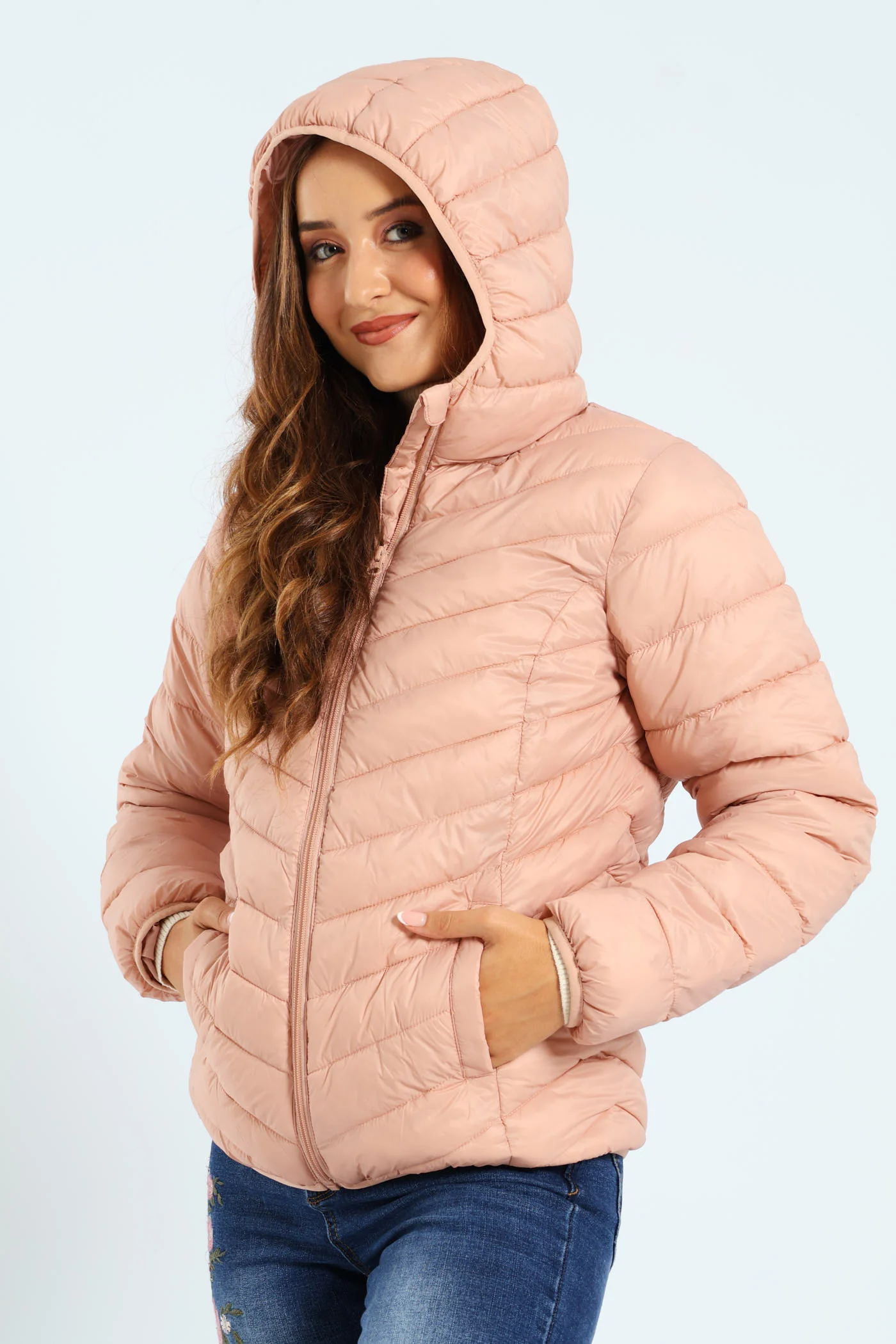 Classic Puffer With Hood - Rose - Image 2