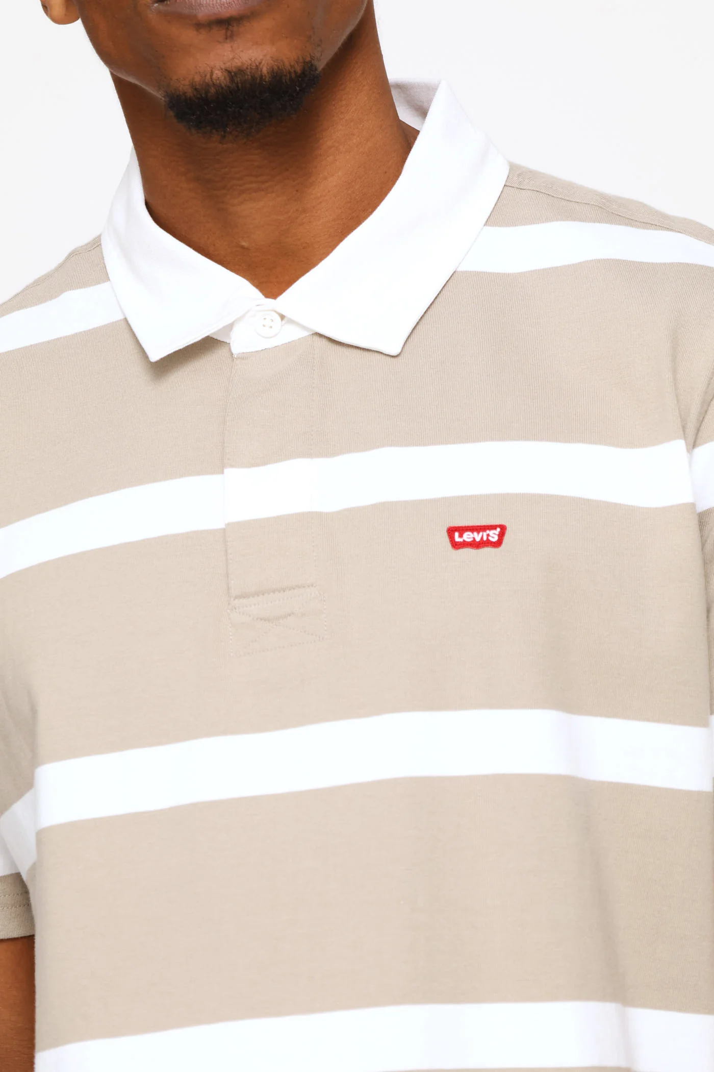 Classic Short Sleeve Rugby Golfer - Khaki - Image 2