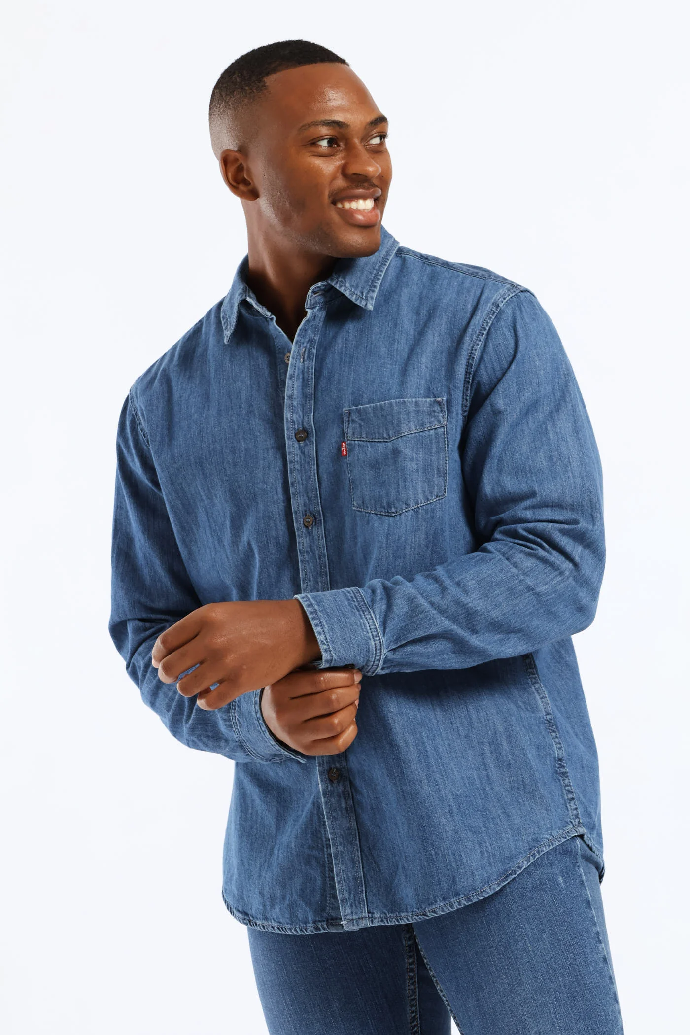 Classic Standard Pocket Shirt - Indigo - Image 3