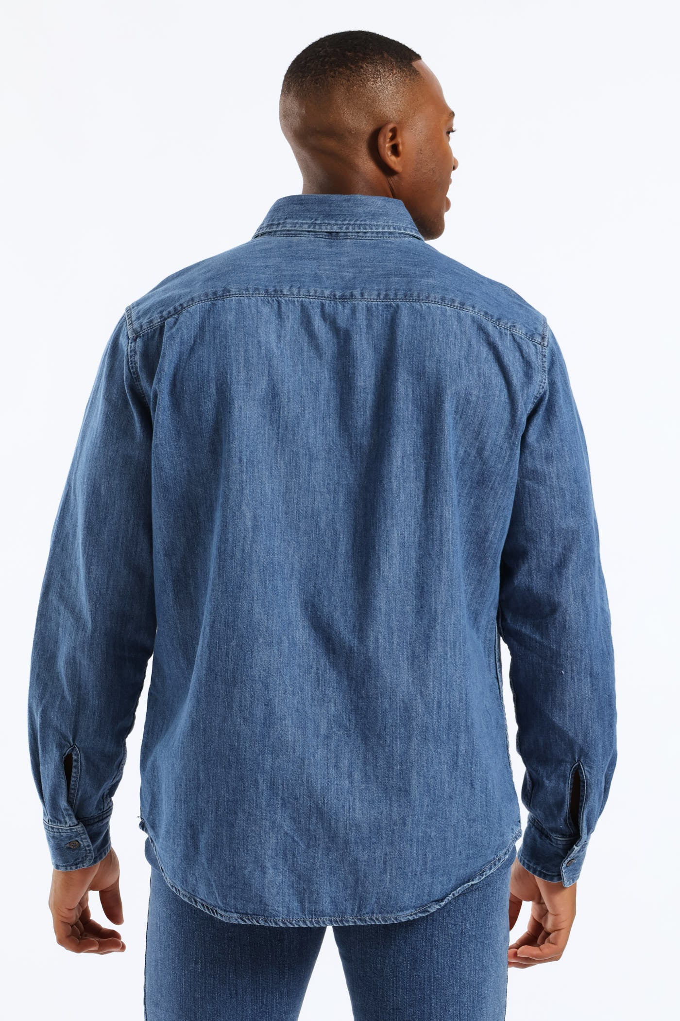 Classic Standard Pocket Shirt - Indigo - Image 4
