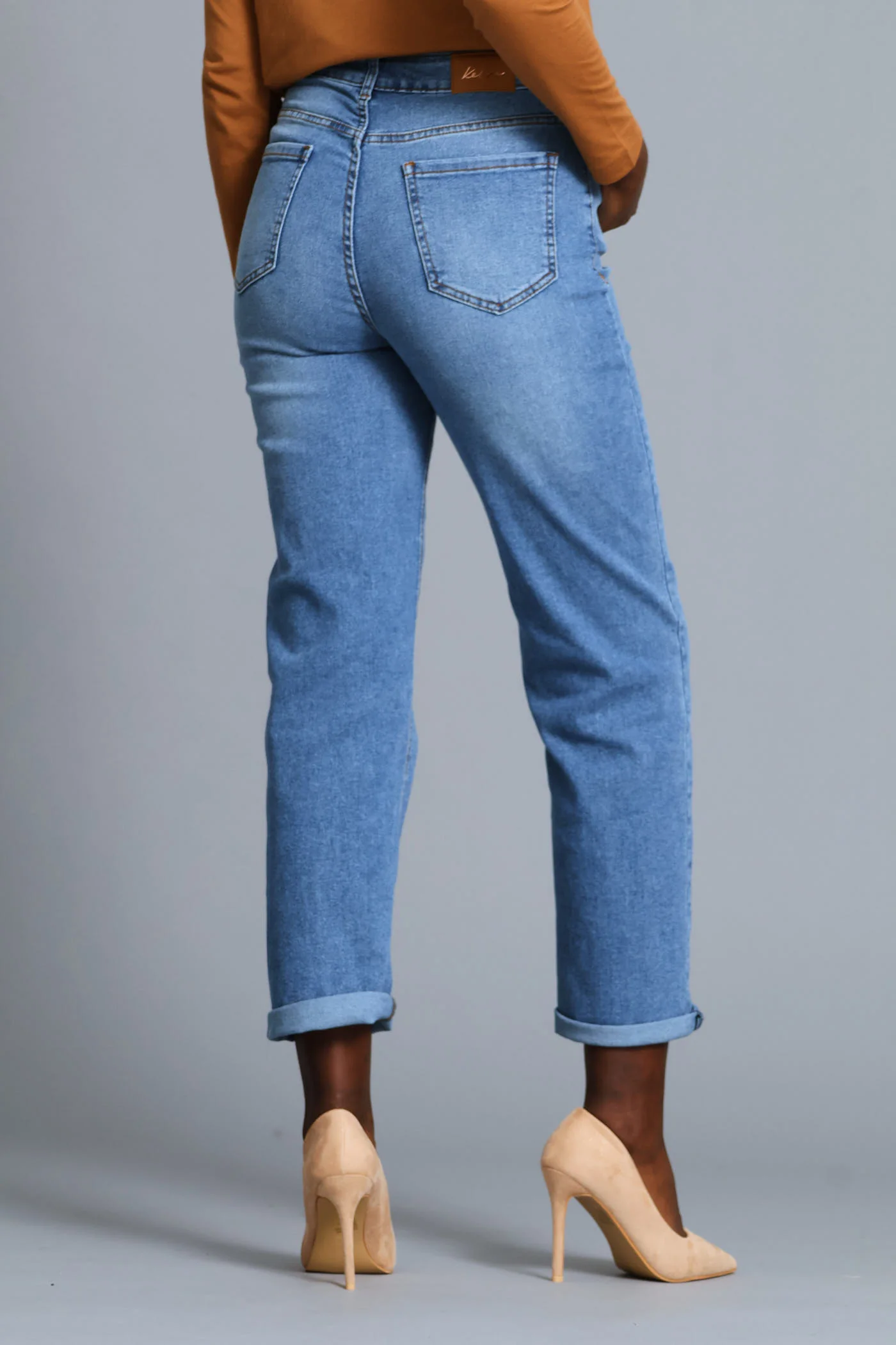 Classic Straight Leg Denim - Salty Mid Wash - Image 4