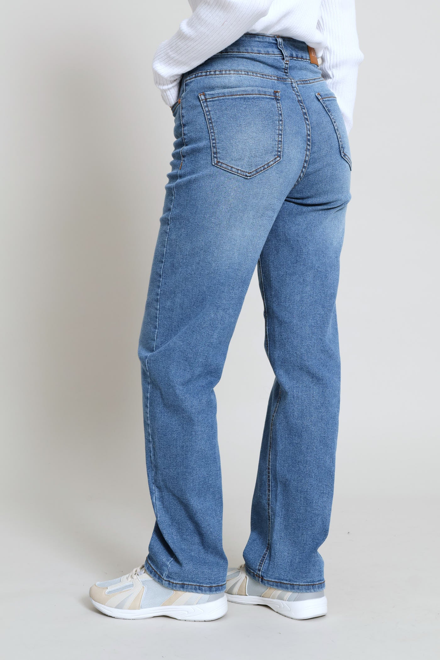Classic Straight Leg Denim - Salty Mid Wash - Image 7