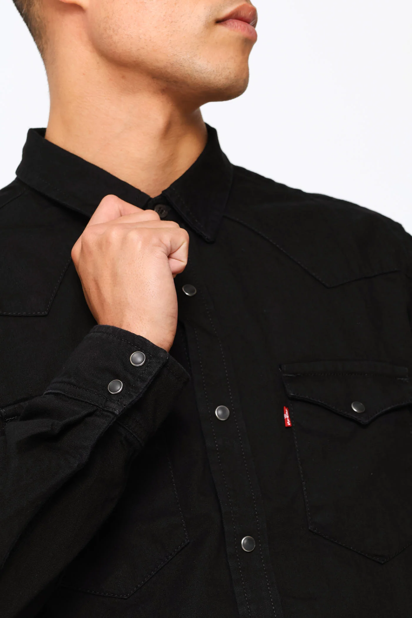 Classic Western Shirt - Black - Image 2