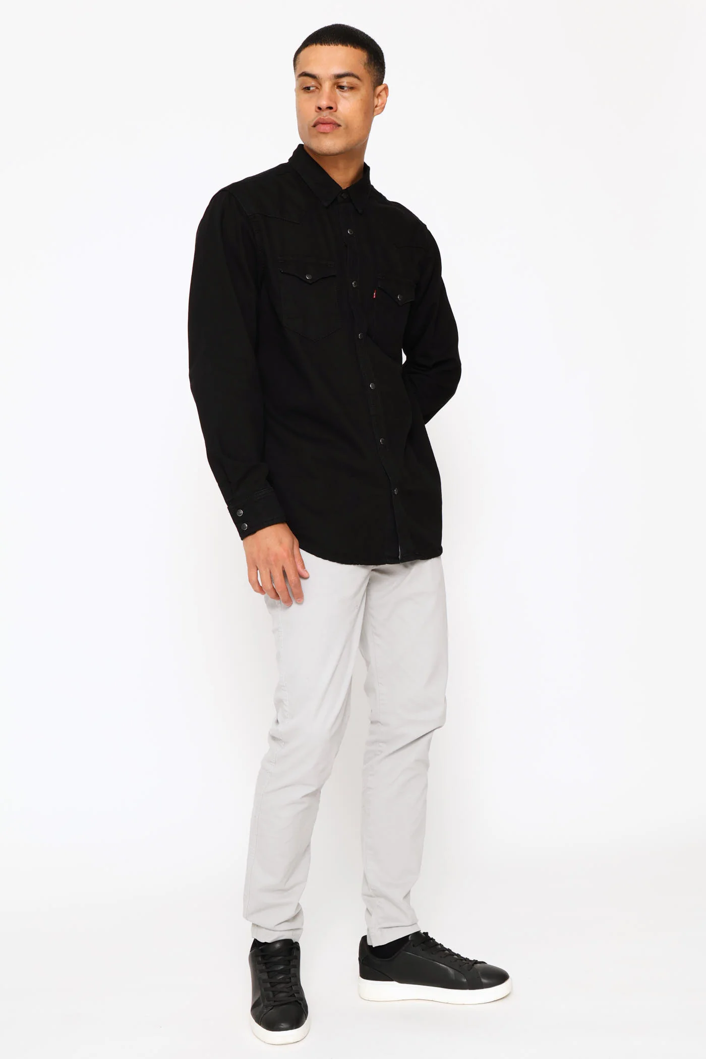 Classic Western Shirt - Black - Image 5