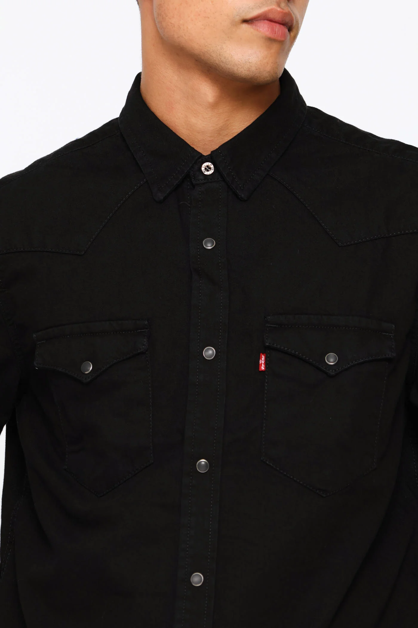 Classic Western Shirt - Black - Image 6