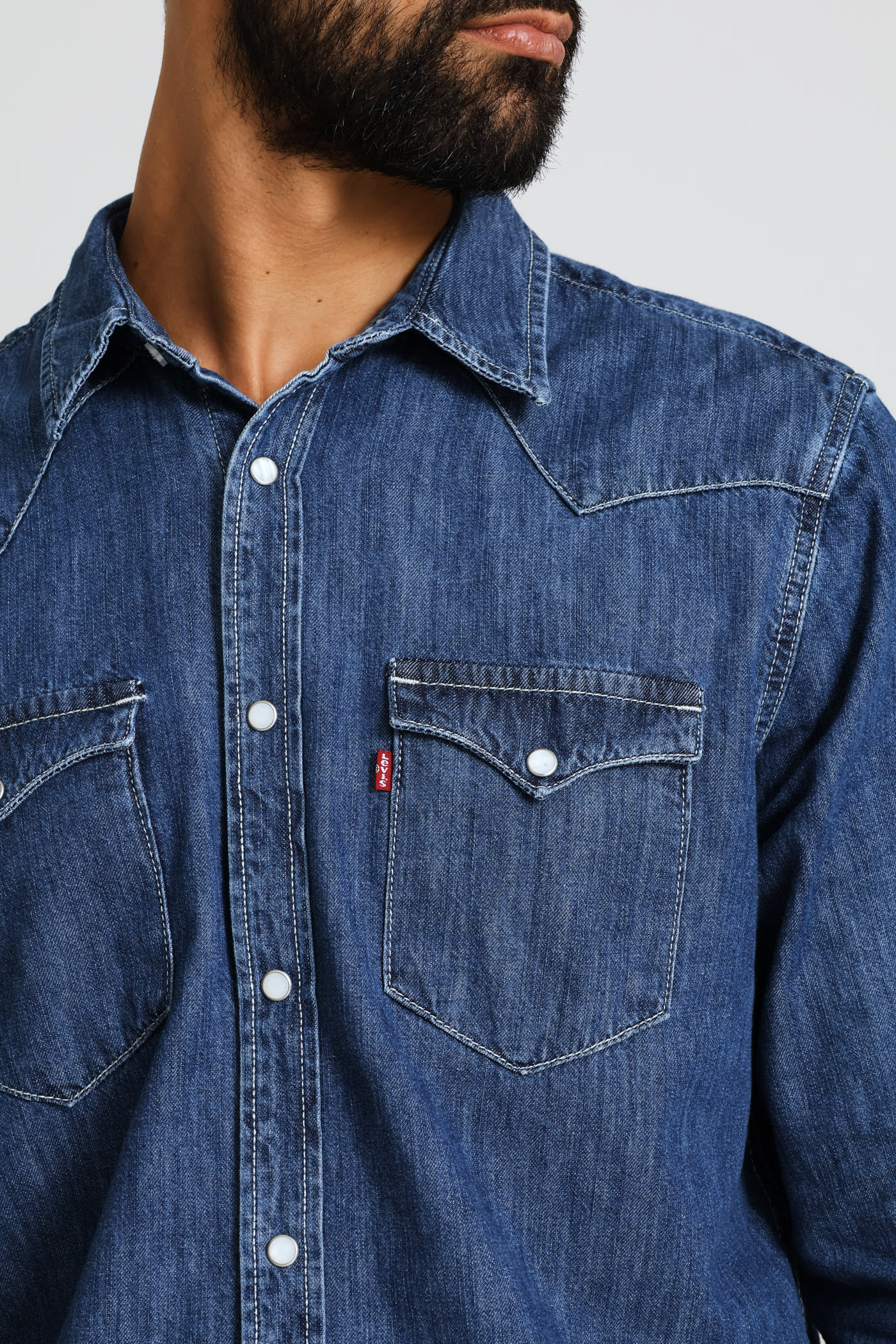 Classic Western Shirt - Dark Wash - Image 2