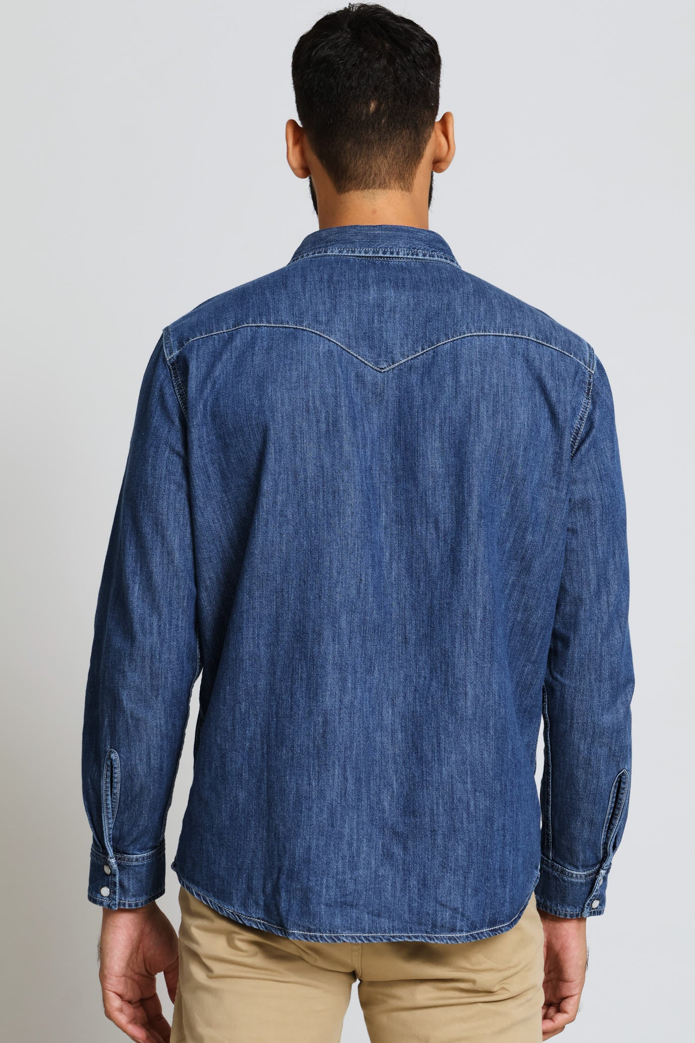 Classic Western Shirt - Dark Wash - Image 5
