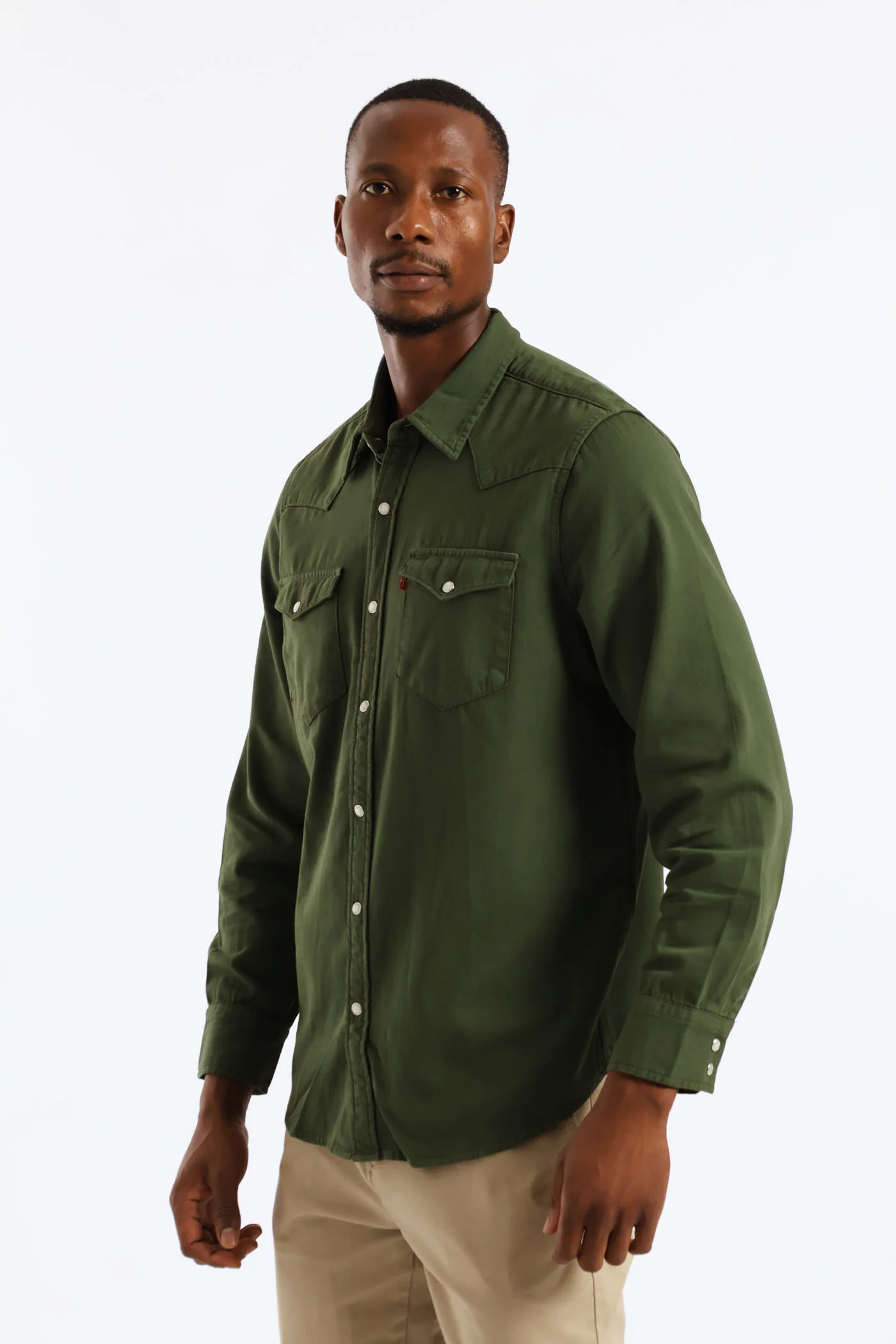 Classic Western Shirt - Green - Image 3