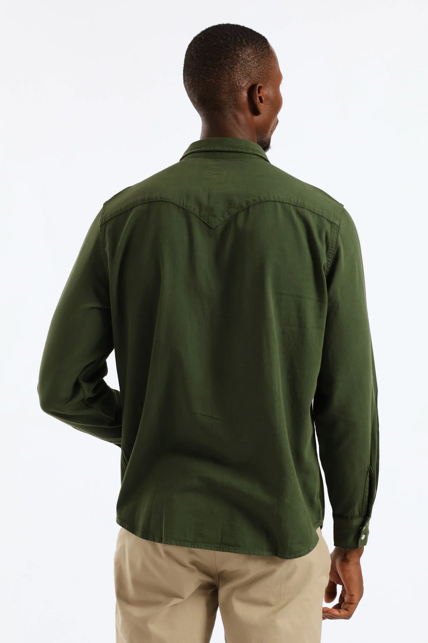 Classic Western Shirt - Green - Image 4