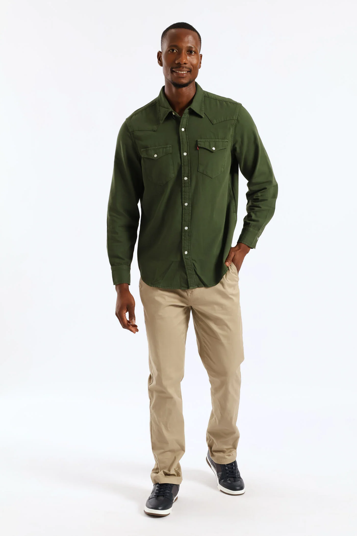 Classic Western Shirt - Green - Image 5