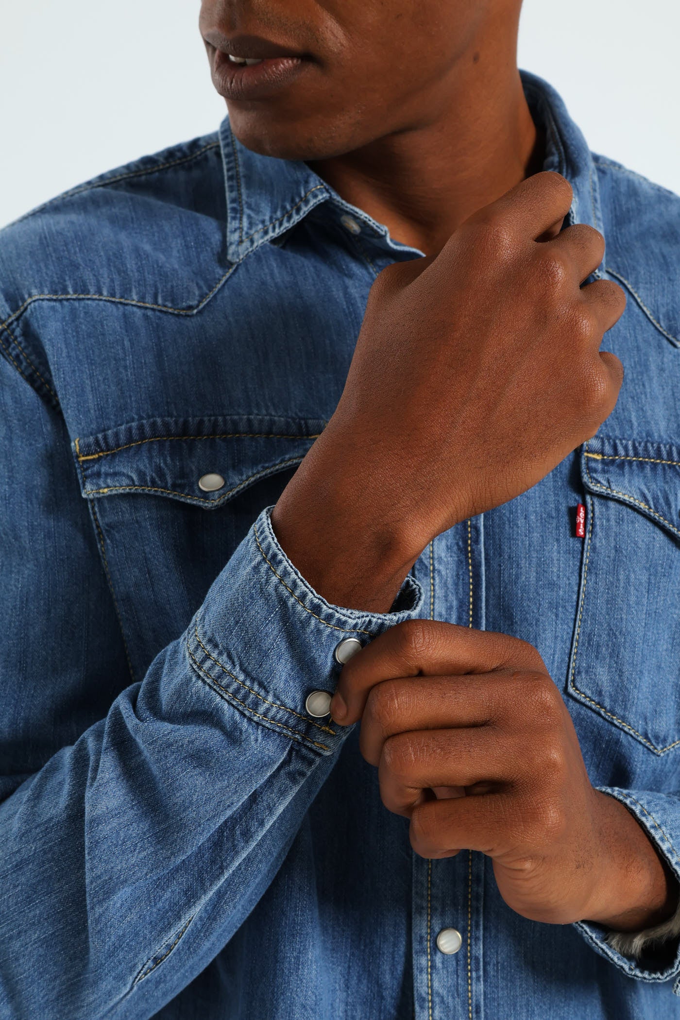 Classic Western Za Shirt - Dark Wash - Image 3