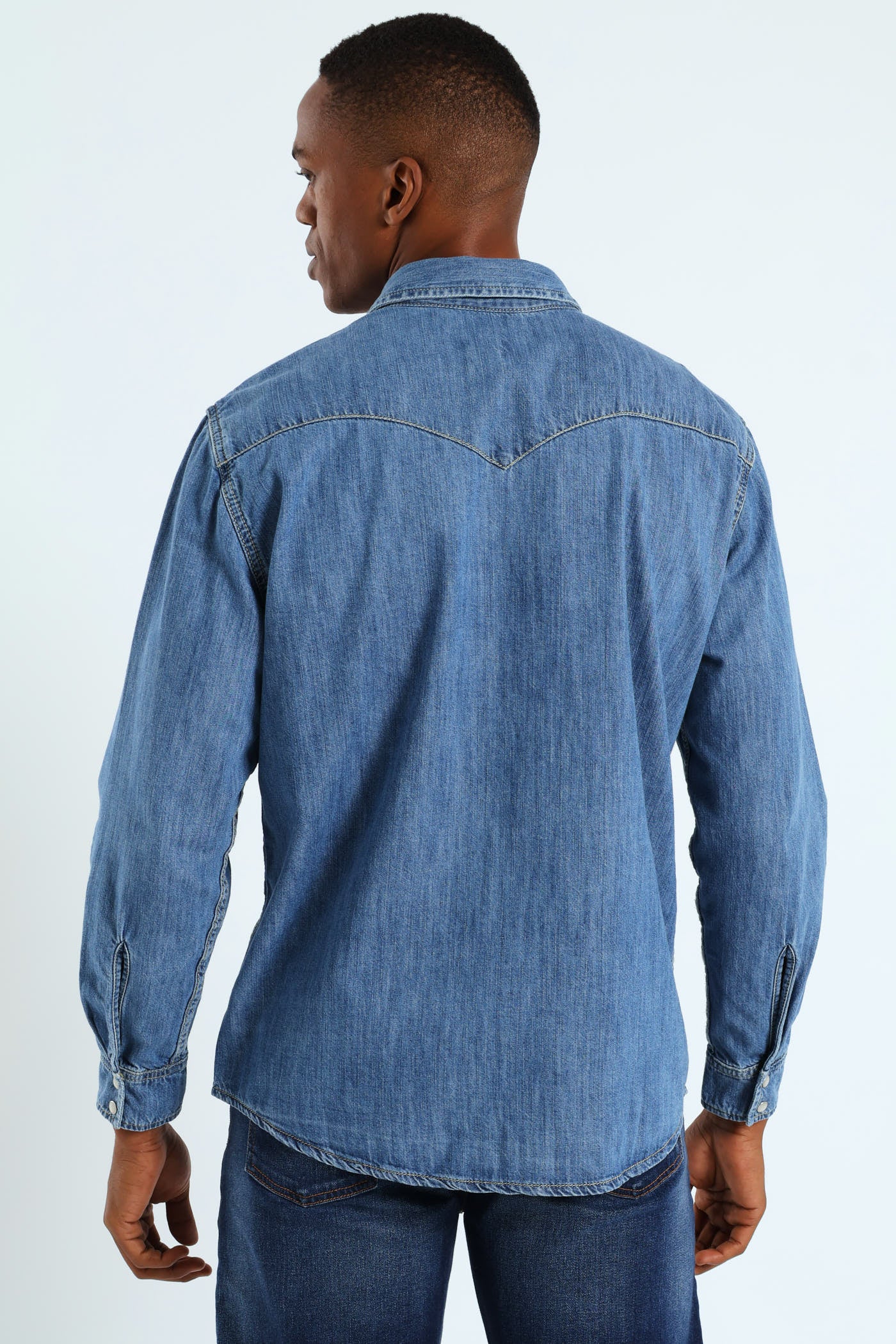 Classic Western Za Shirt - Dark Wash - Image 4