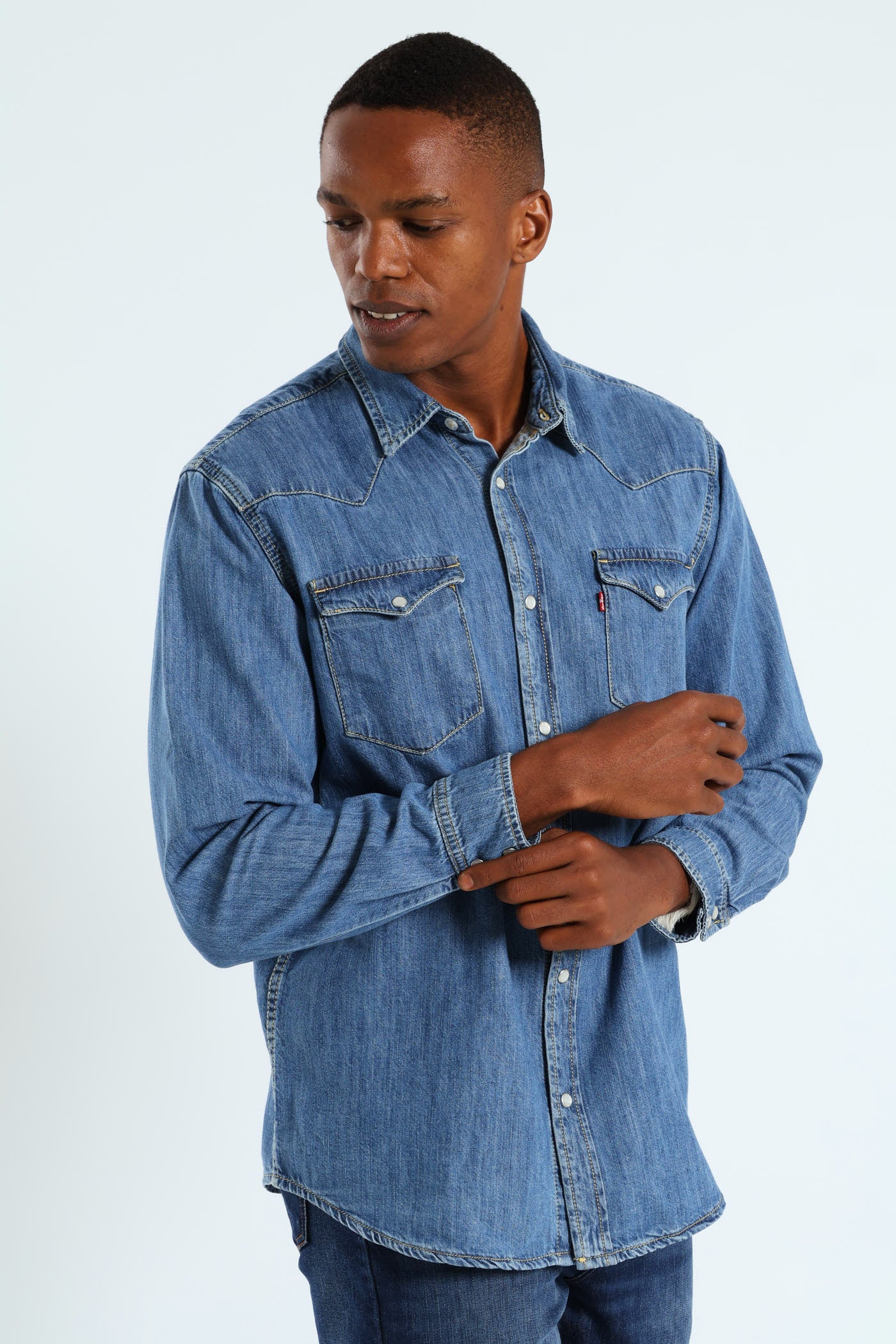 Classic Western Za Shirt - Dark Wash - Image 5