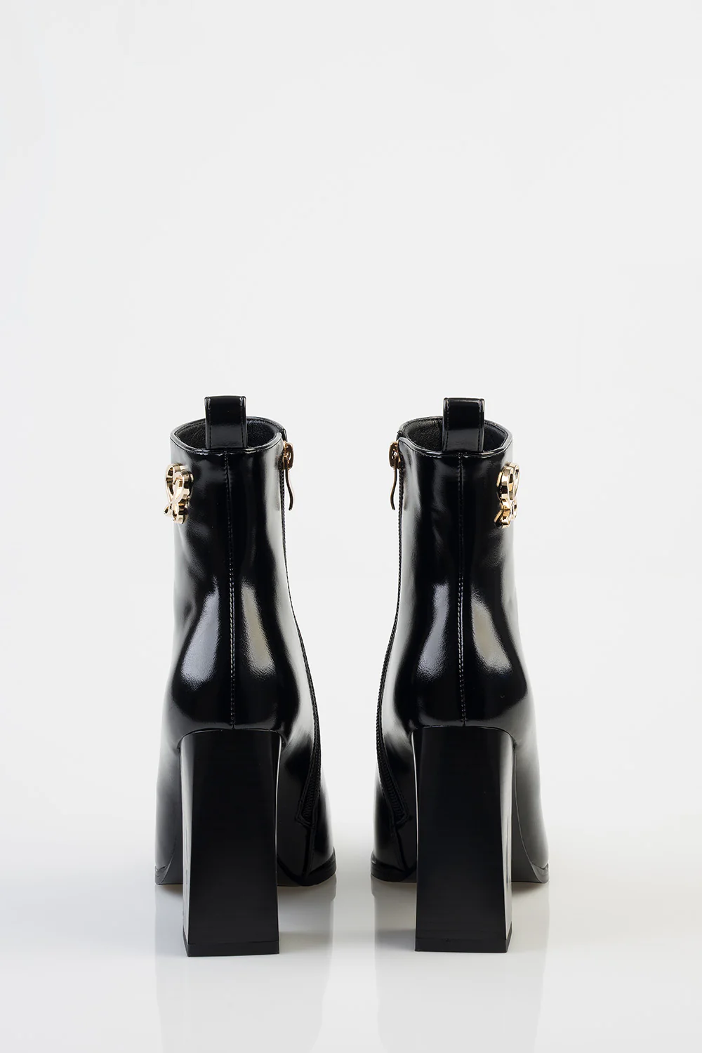Clause Pointed Toe Block Heel Boot - Black - Image 9