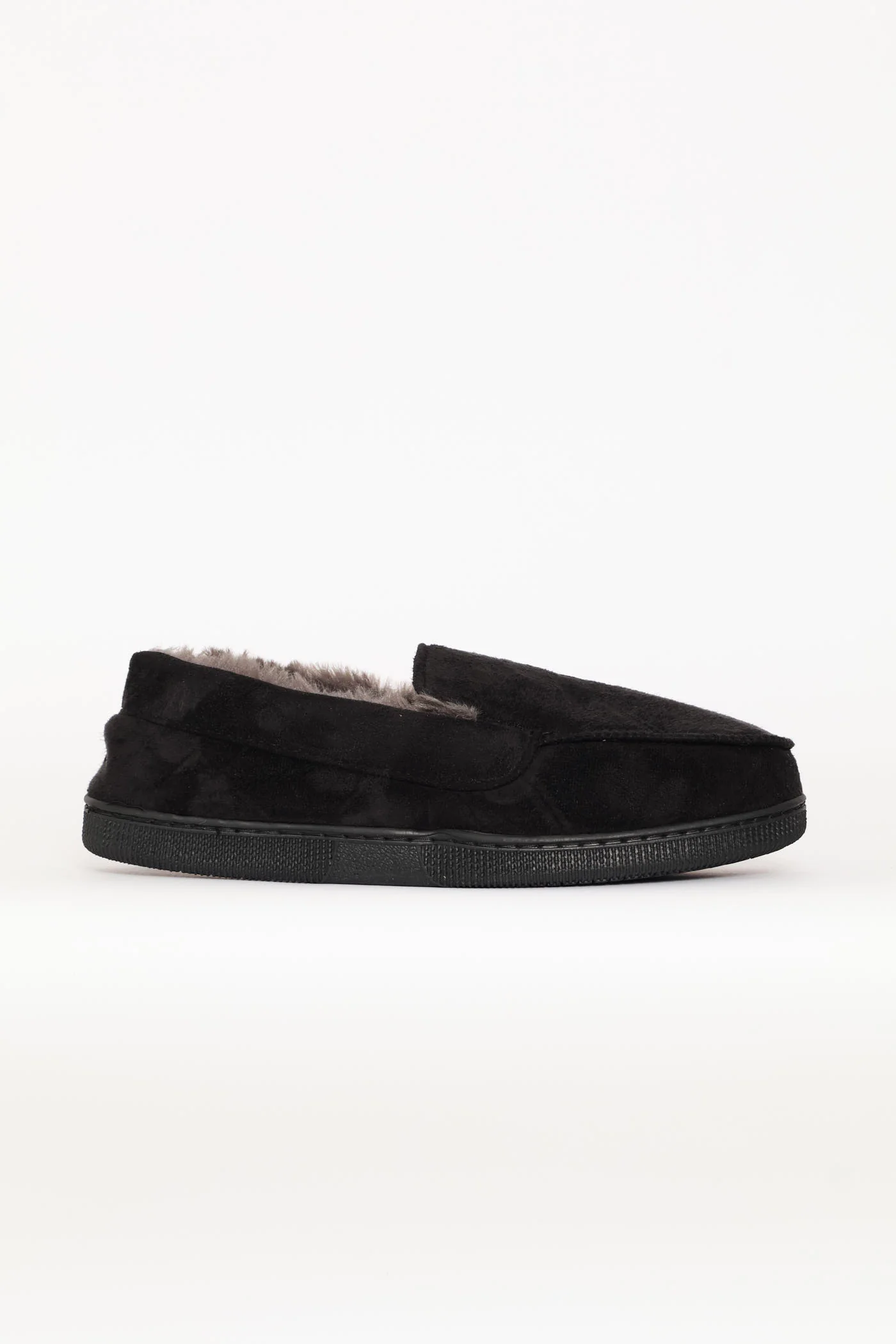 Closed Back Plain Upper Slipper - Black - Image 3