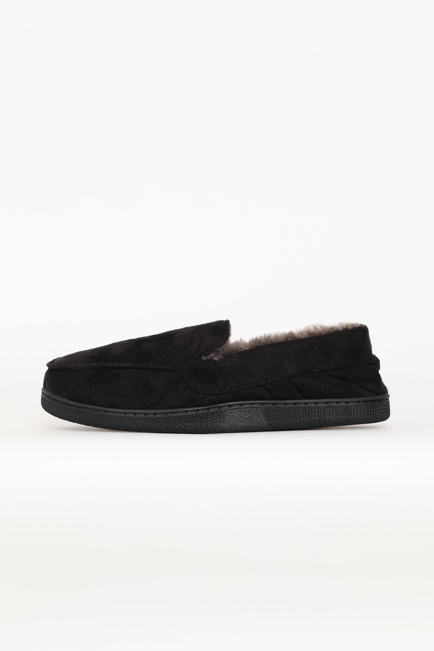 Closed Back Plain Upper Slipper - Black - Image 4