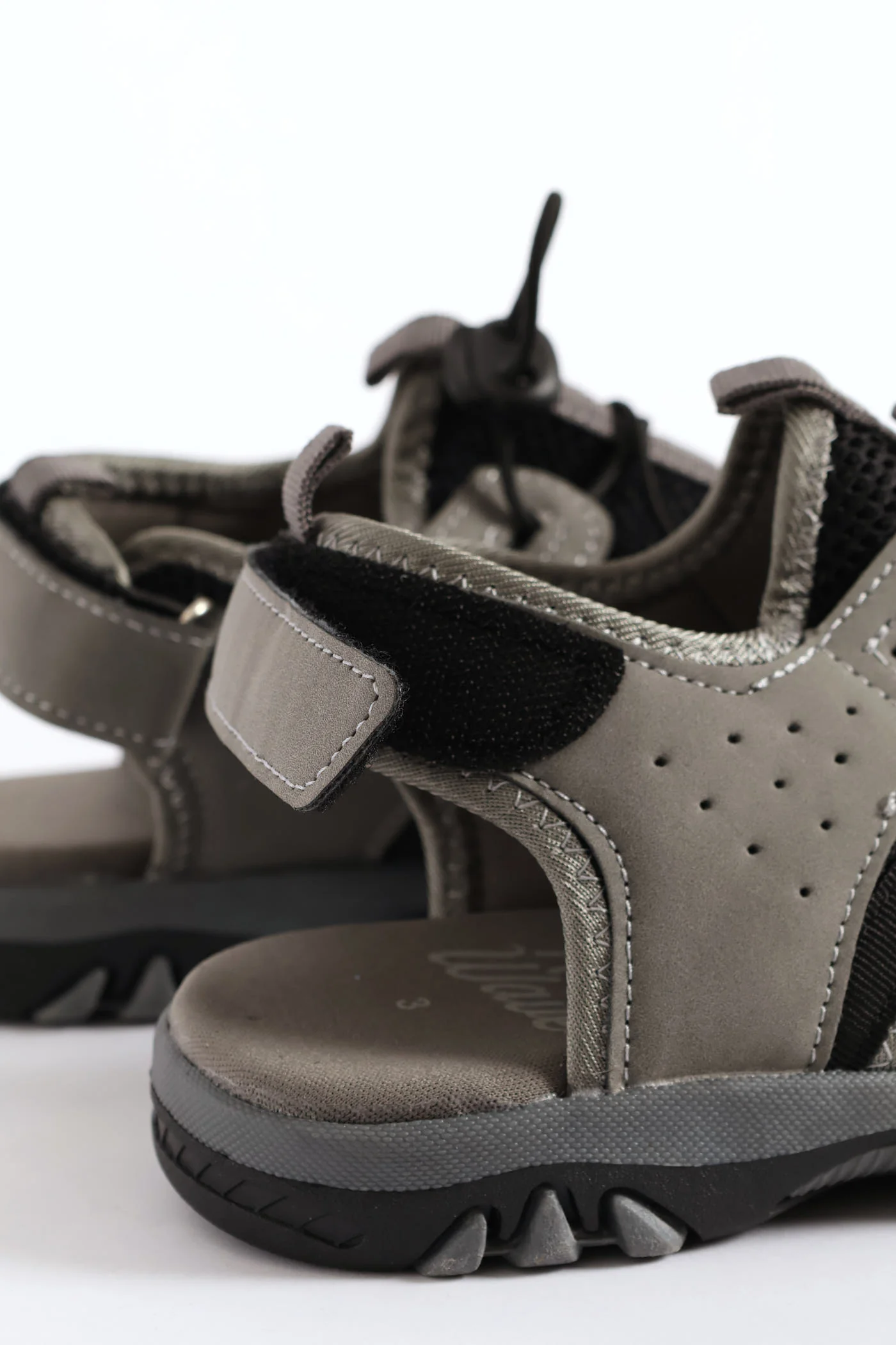 Boys Closed Toe Adventure Sandal - Black/Grey - Image 2