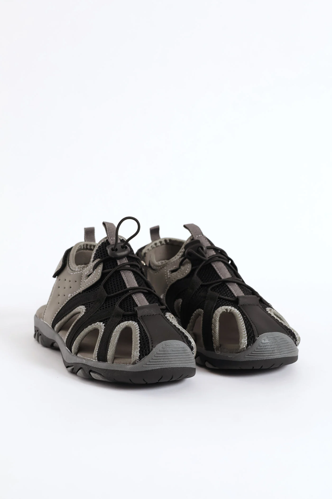 Boys Closed Toe Adventure Sandal - Black/Grey - Image 3