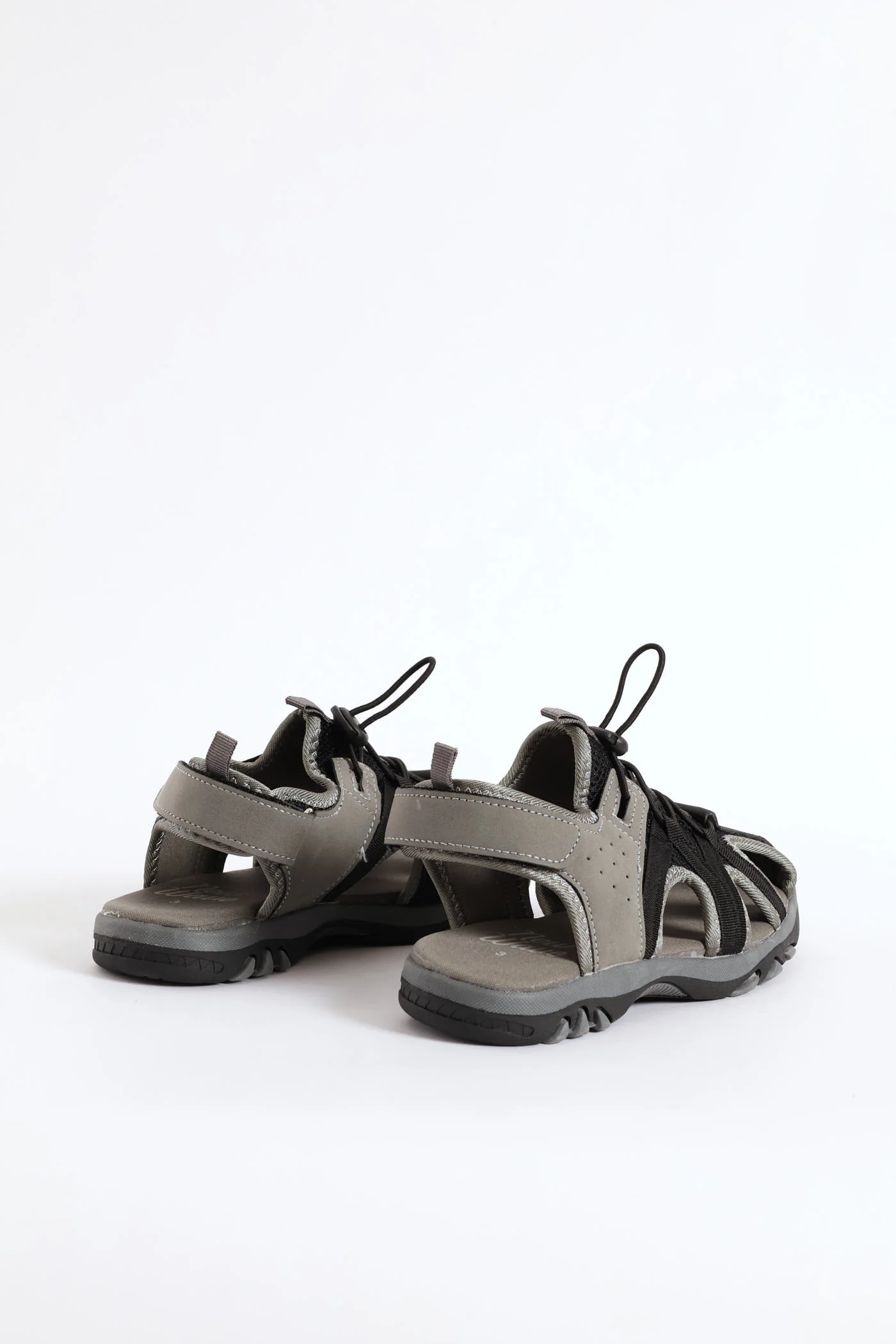 Boys Closed Toe Adventure Sandal - Black/Grey - Image 4