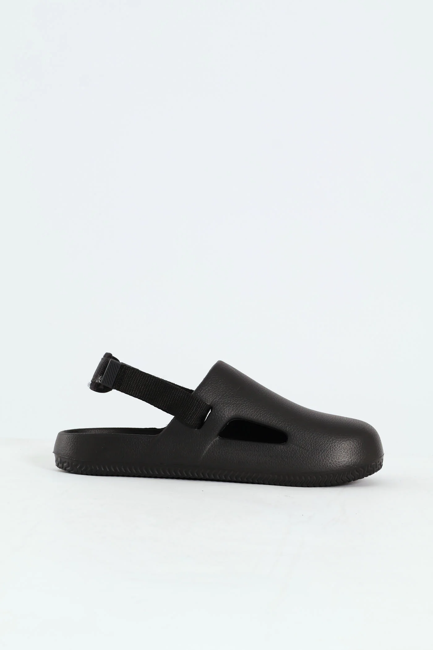 Closed Toe Moulded Clog With Backstrap - Black - Image 3