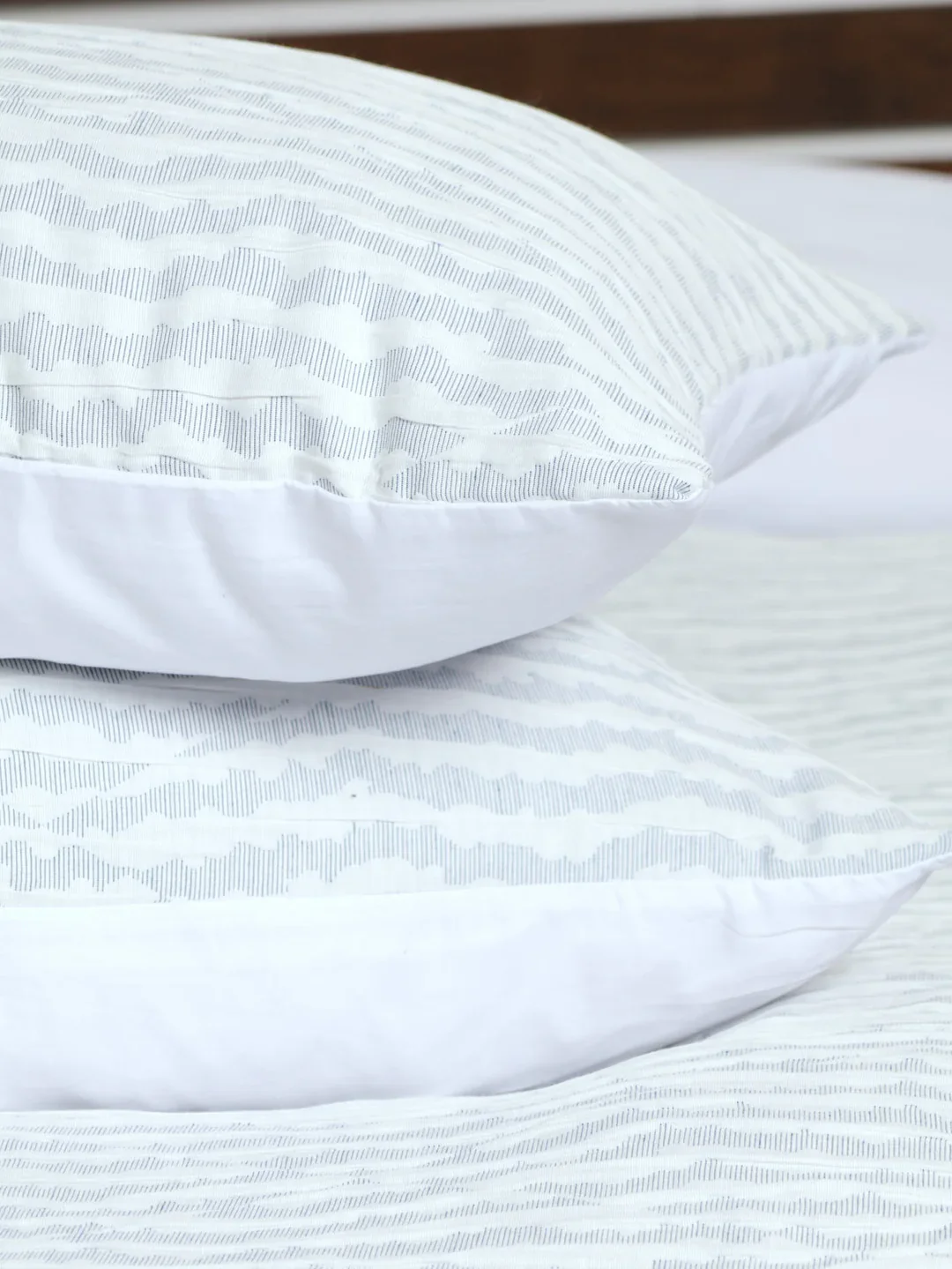 Cloud Jacquard Duvet Cover - Grey - Image 3