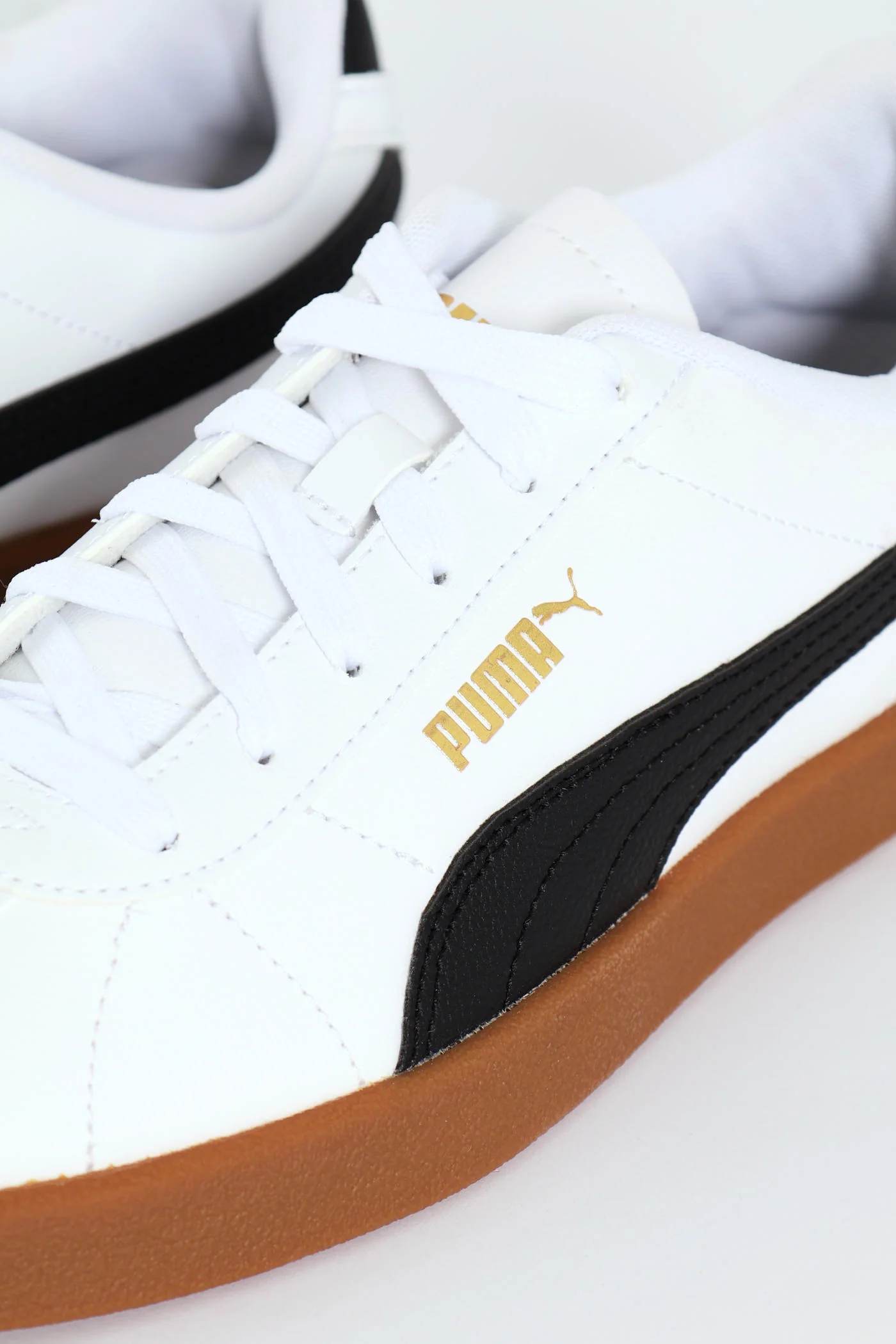 Club II Court Sneaker With Gum Sole - White/Black - Image 2