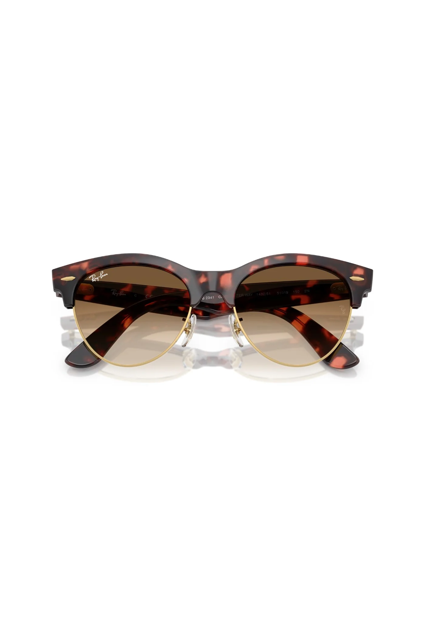 Clubmaster Wayfarer Sunglasses - Brown - Image 5