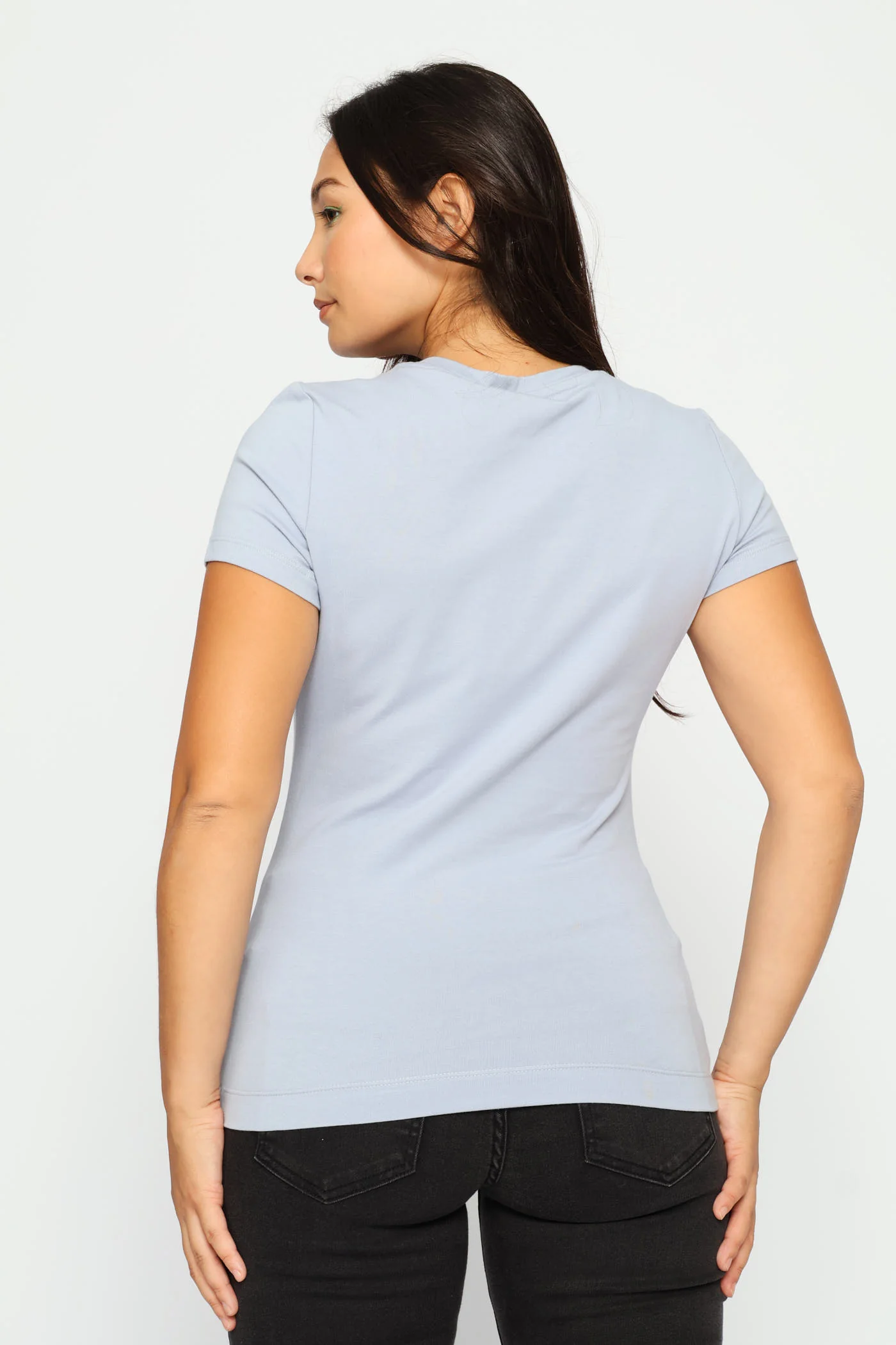 Cn Short Sleeve Logo Tee - Blue - Image 4