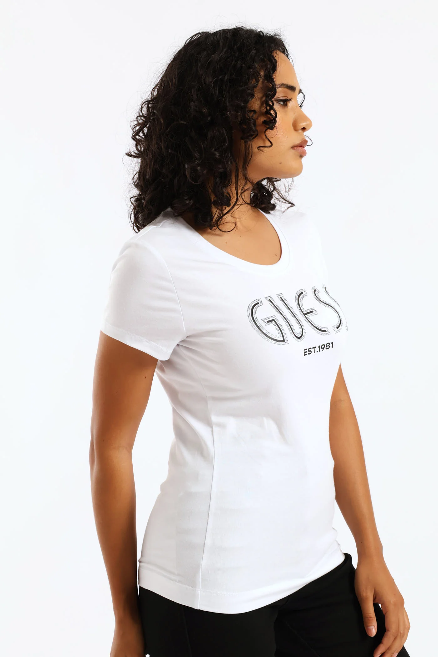 Cn Short Sleeve Logo Tee - White - Image 3