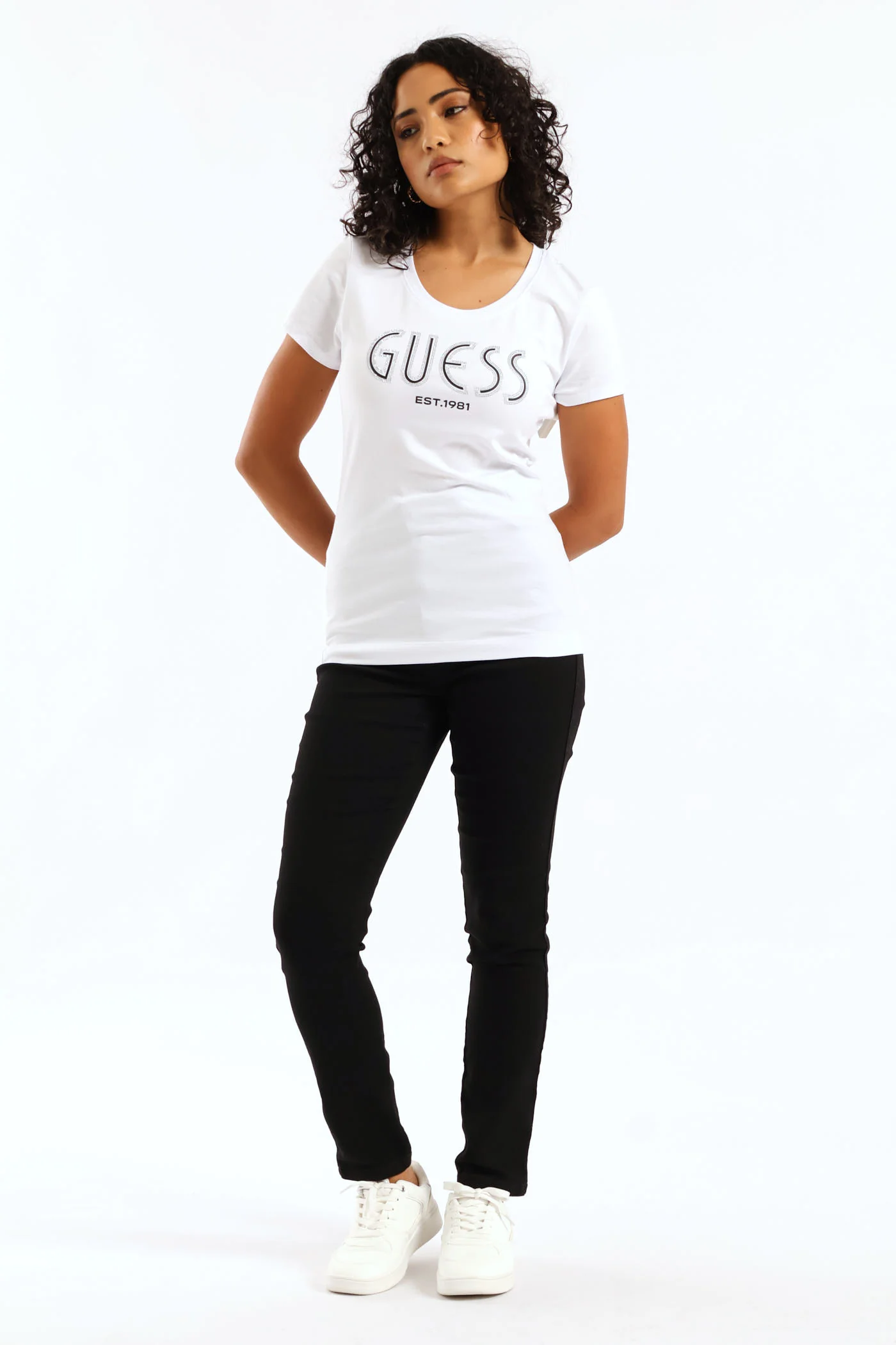 Cn Short Sleeve Logo Tee - White - Image 5