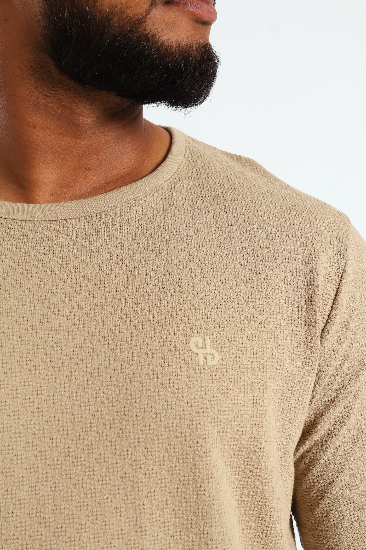 Coir Surf Int Crew Tee - Taupe - Image 4