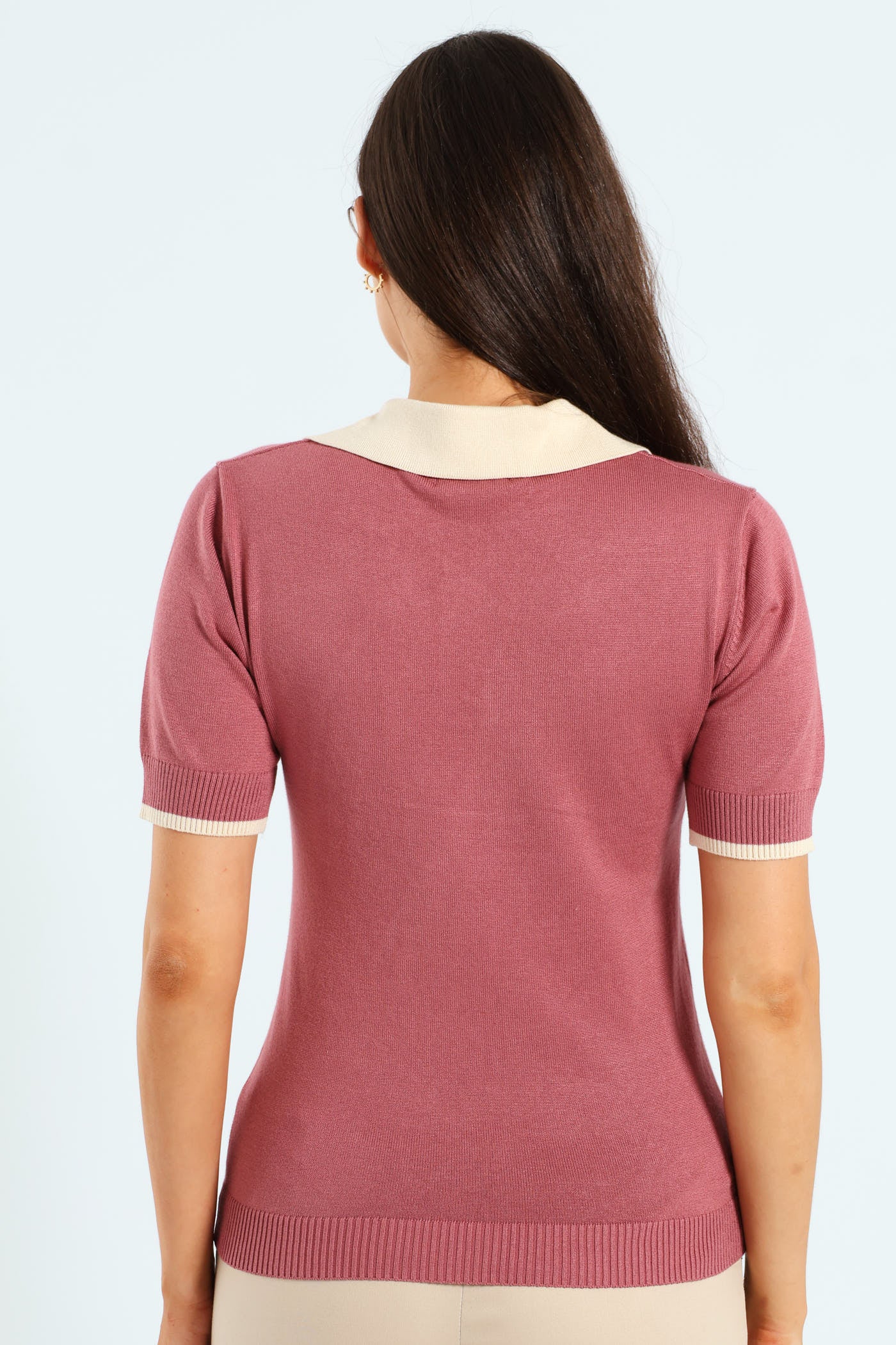 Collared Tipped Golfer - Deco Rose - Image 3