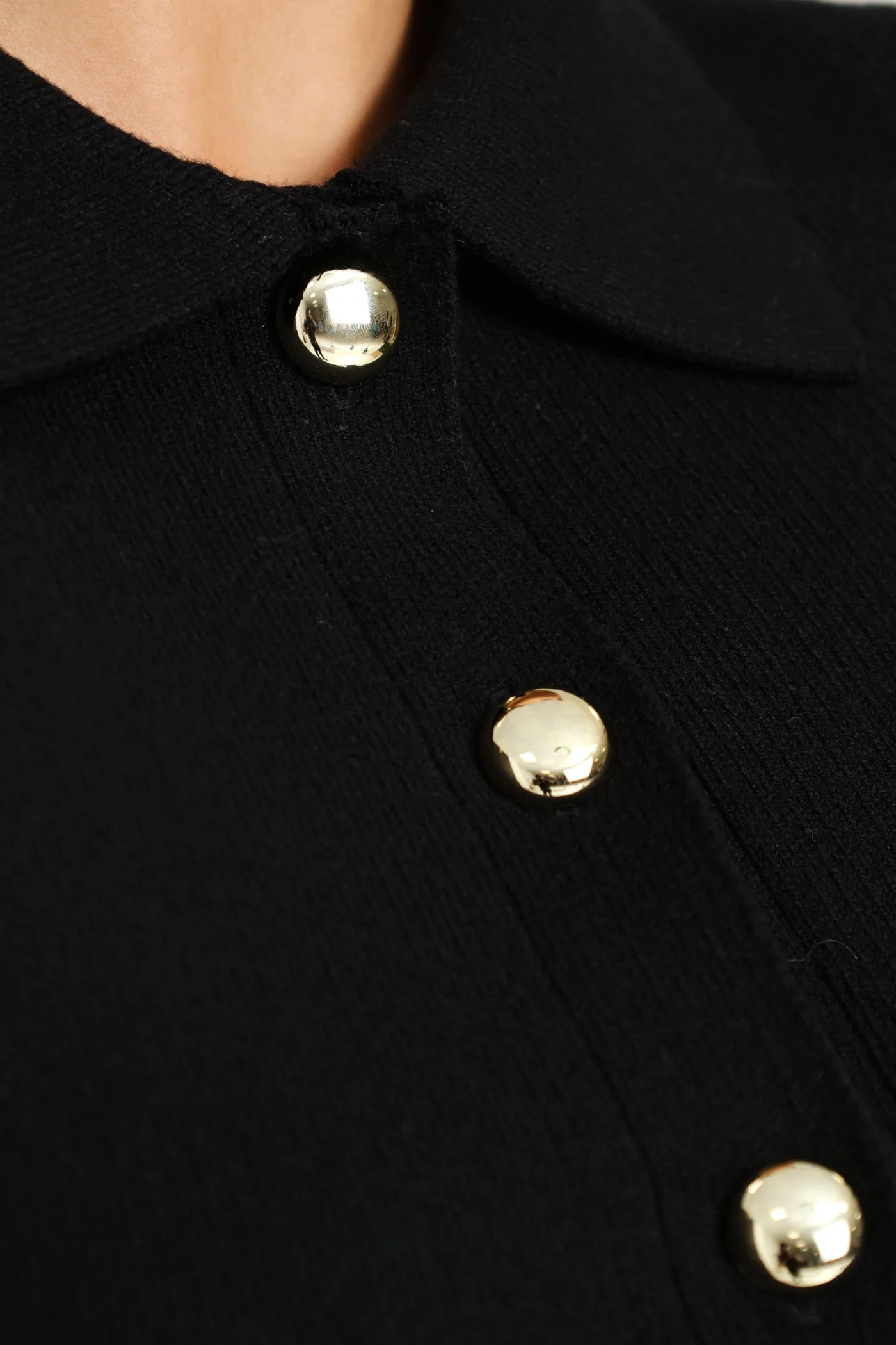 Collared Waistcoat - Black - Image 4
