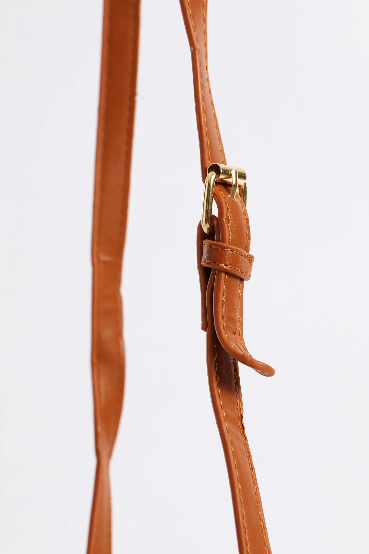 Colour Block Canvas Satchel - Tan - Image 6