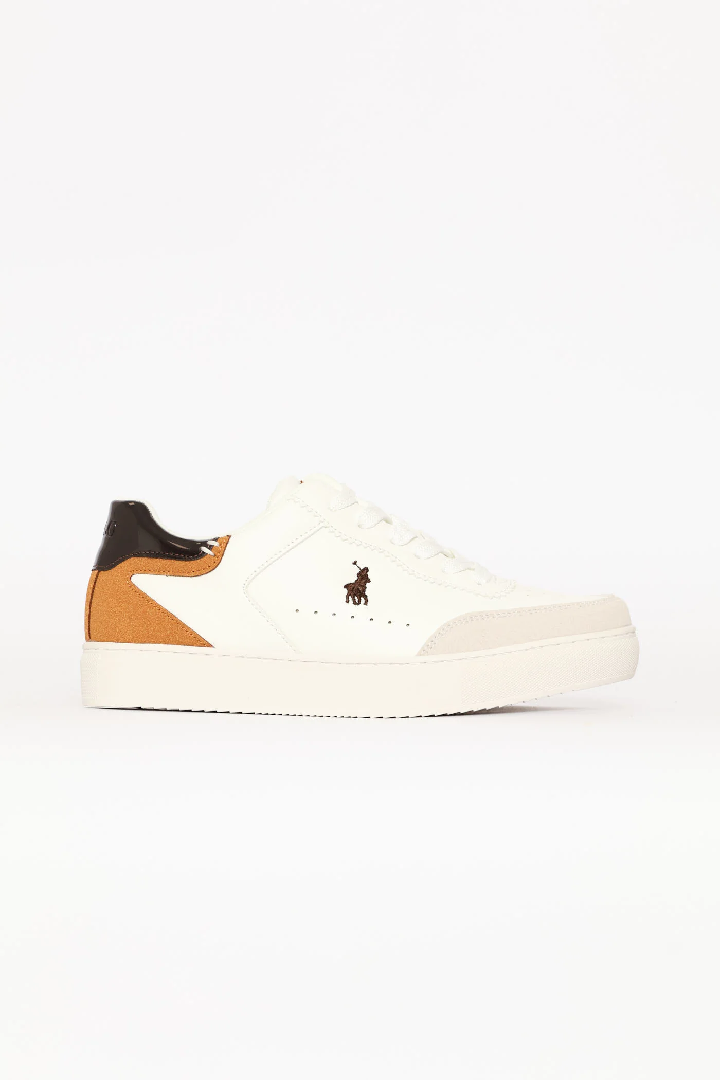 Colour Block Court Sneaker - White - Image 2