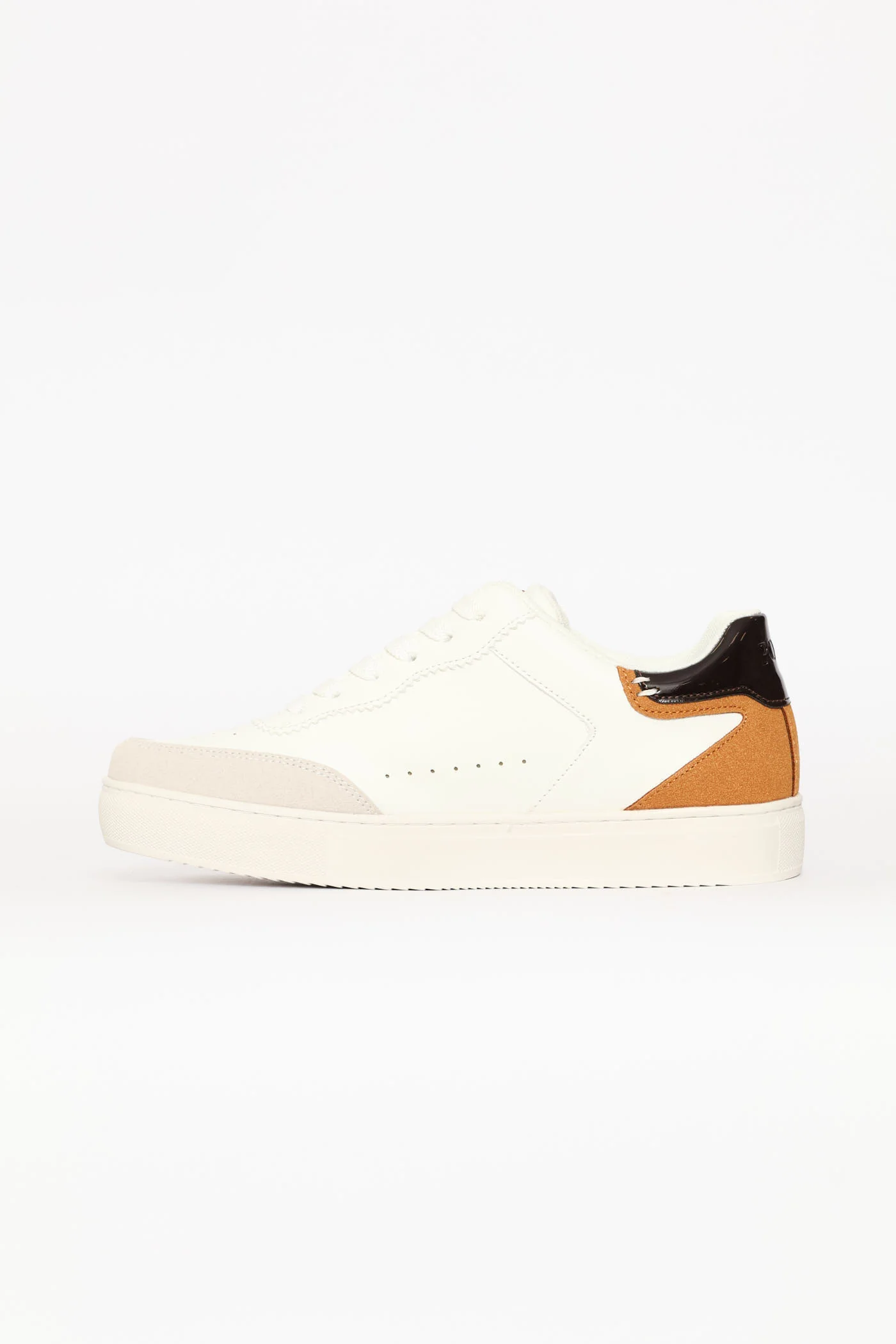 Colour Block Court Sneaker - White - Image 3
