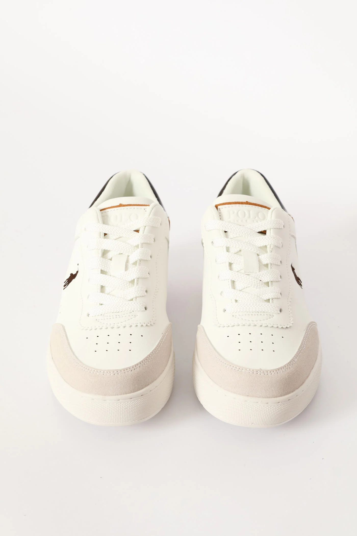 Colour Block Court Sneaker - White - Image 5
