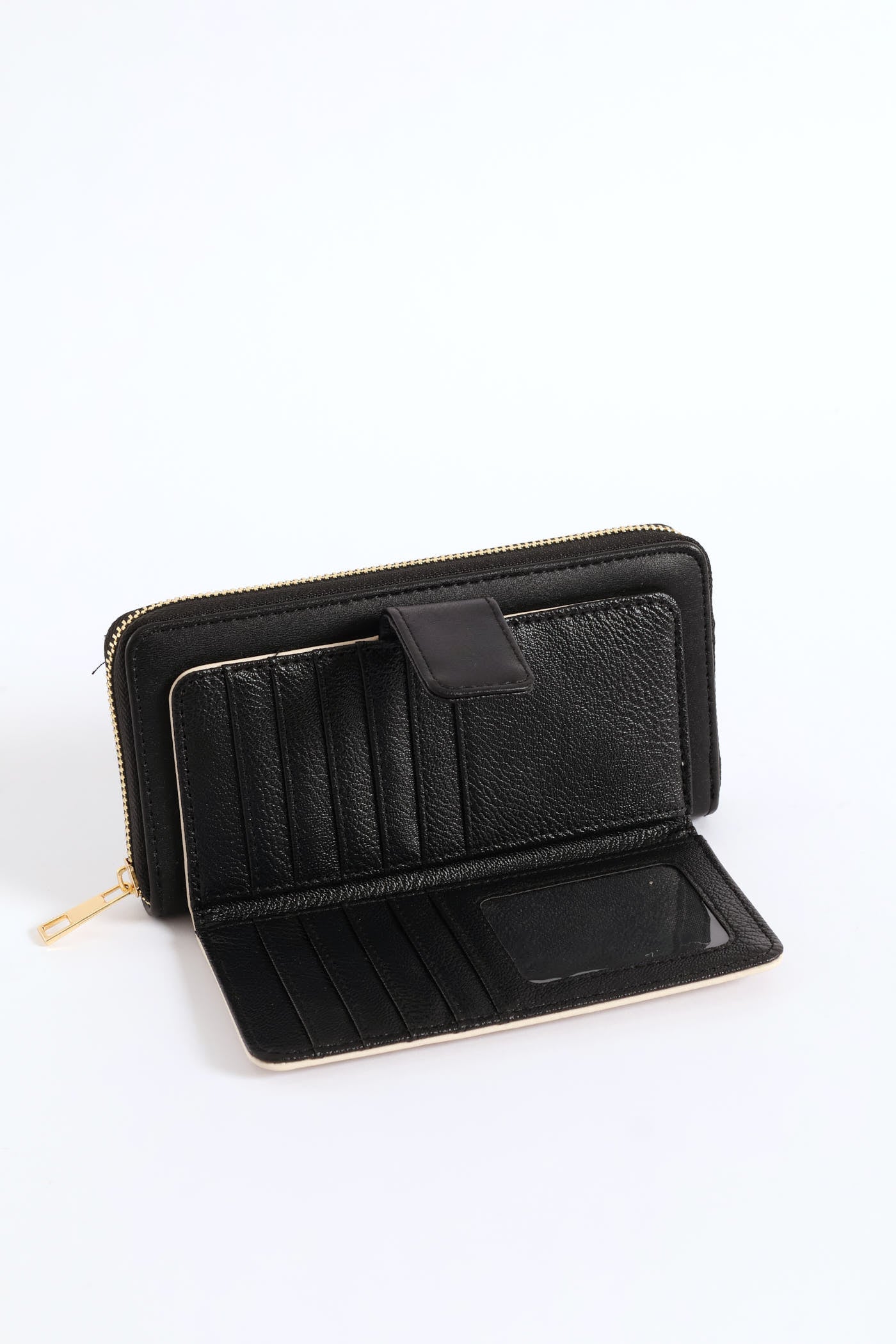 Colour Block Flap Zip Around Purse - Multi - Image 2
