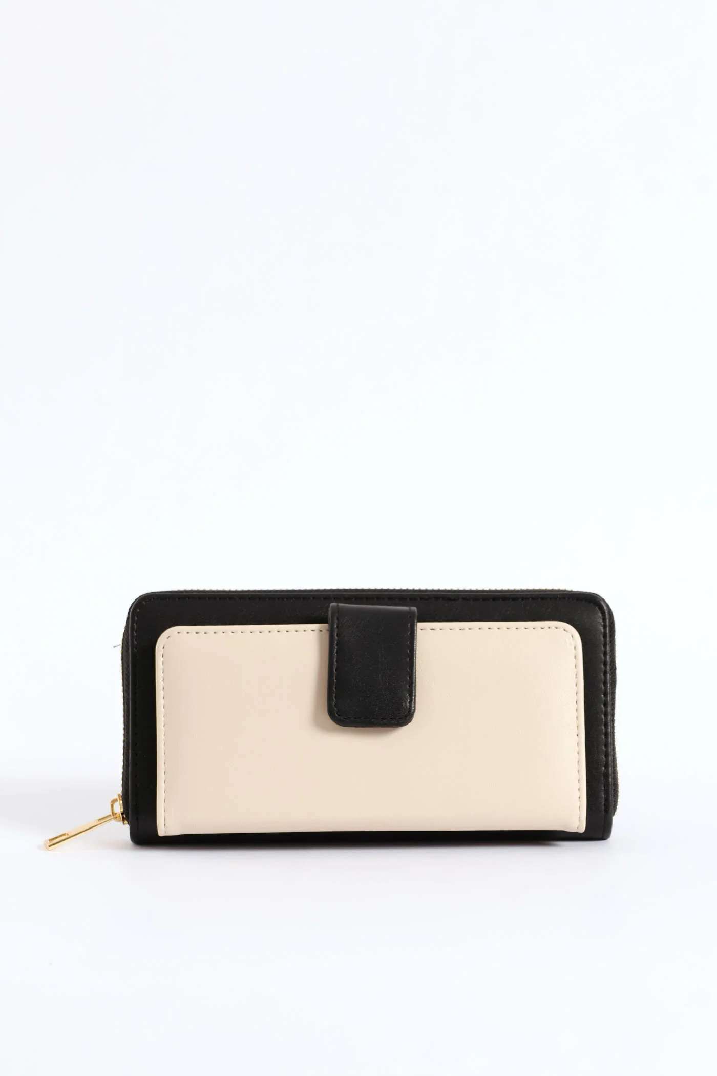 Colour Block Flap Zip Around Purse - Multi - Image 5