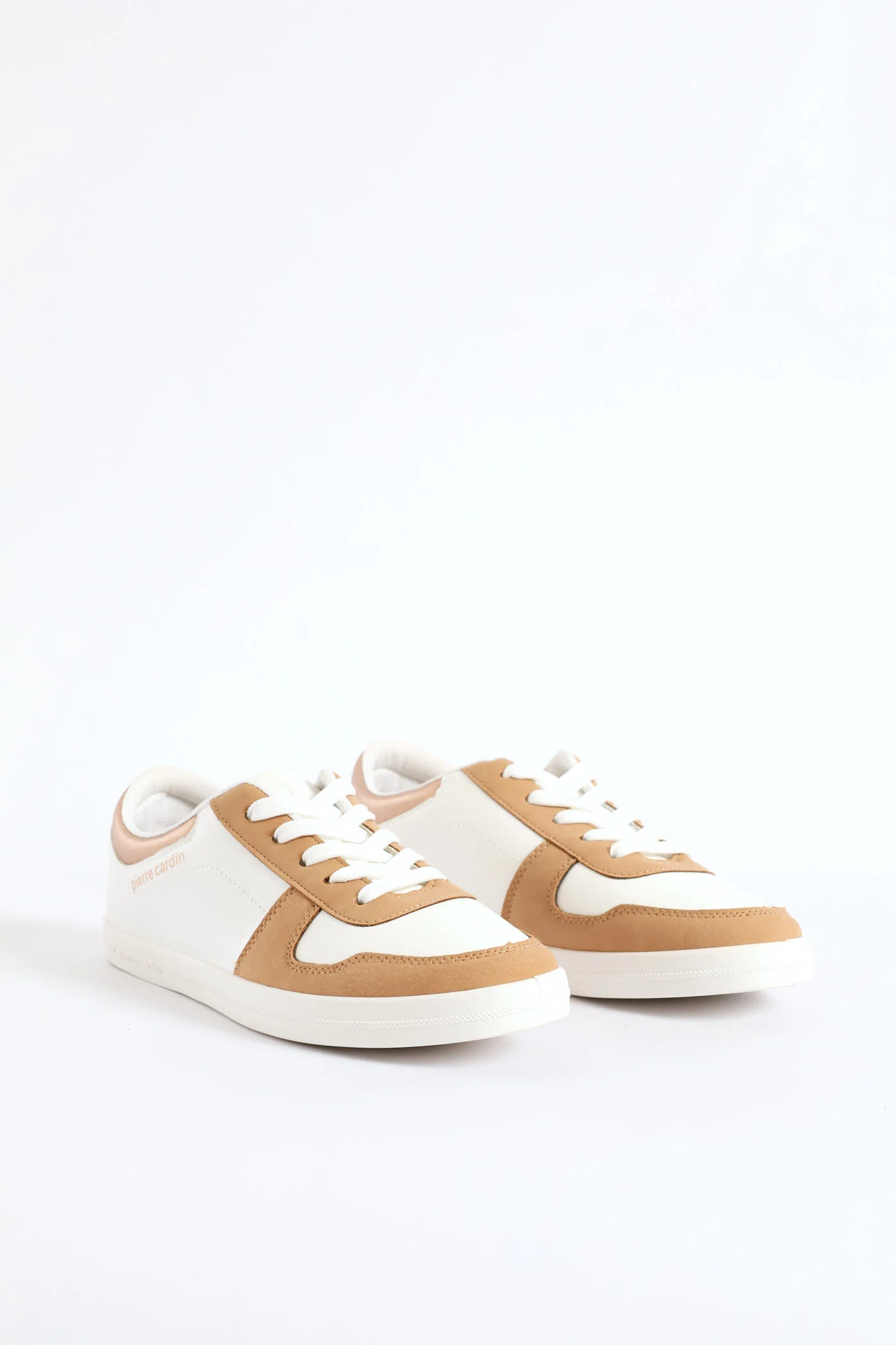 Colour Block Sneaker - White/Beige - Image 3