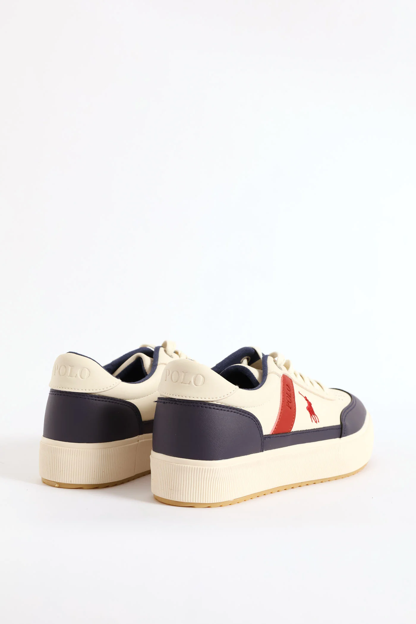 Colour Block Sneaker - White/Navy - Image 5