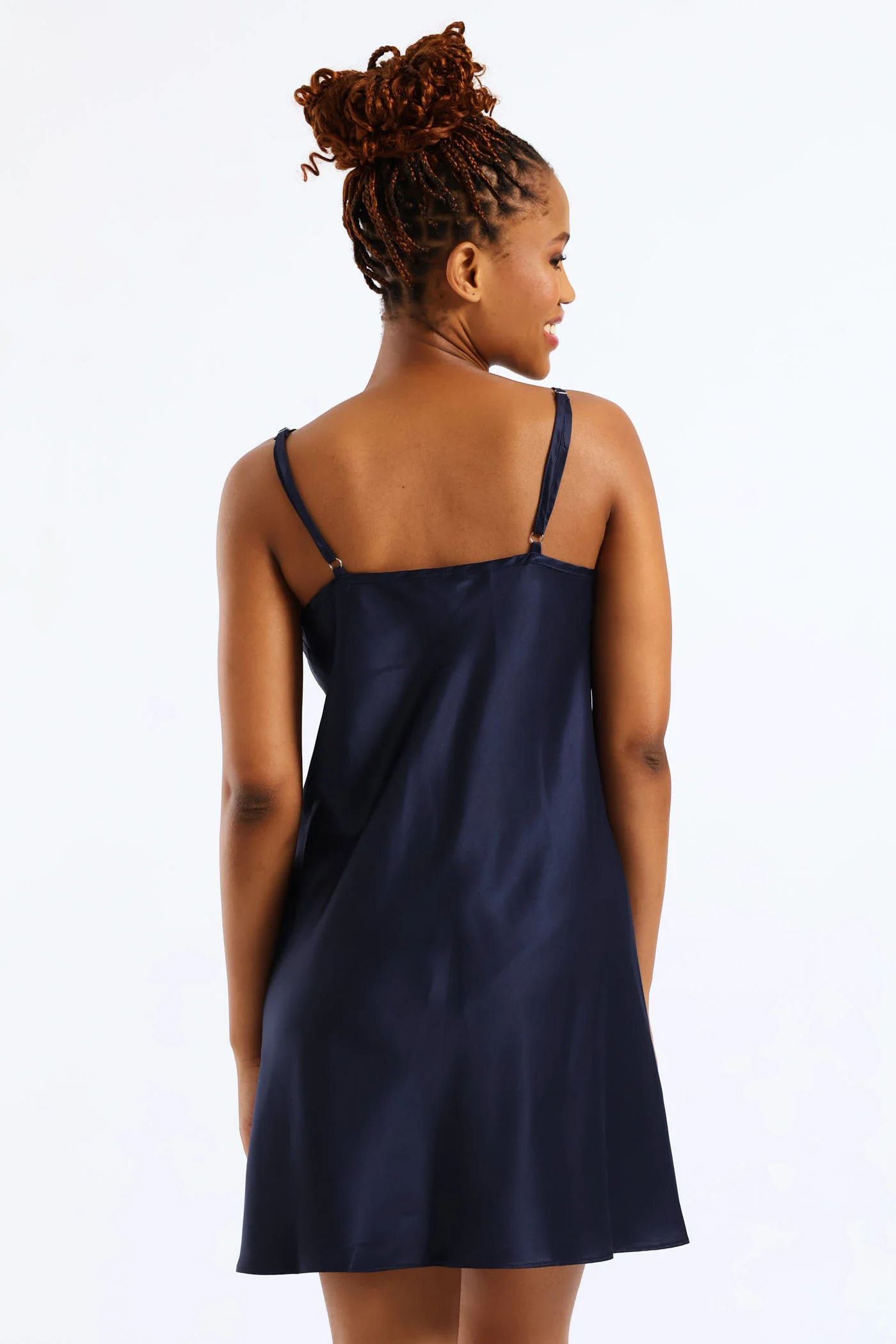 Colour Buds Gown & Chemise Set - Navy - Image 5