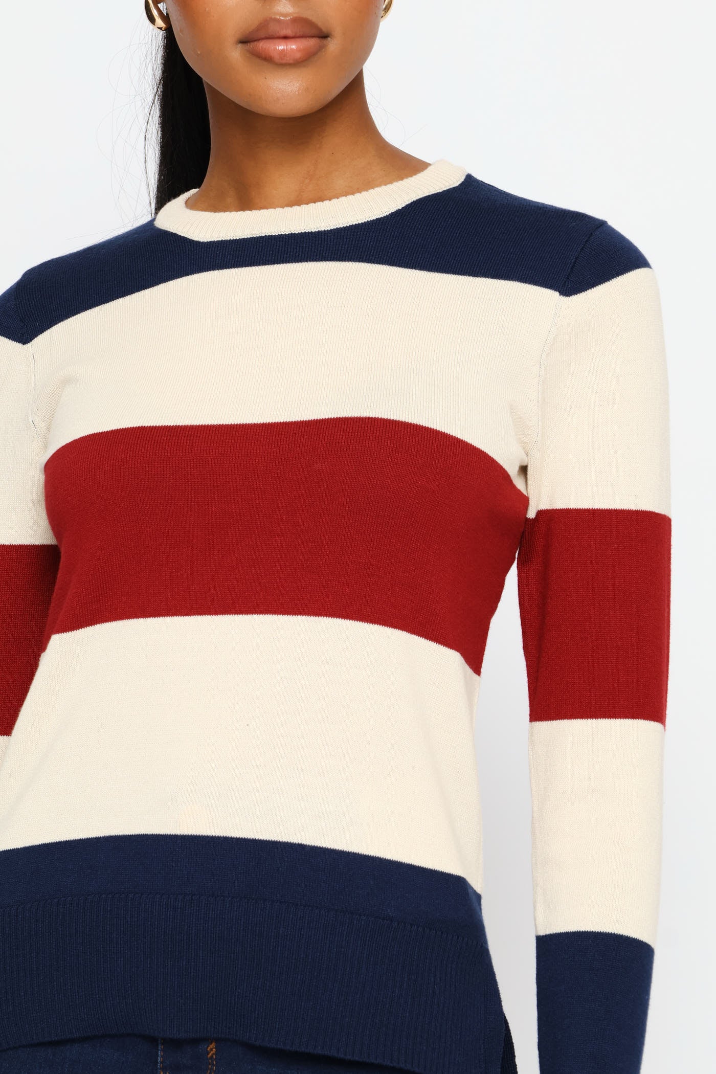 Colourblock Pullover - Navy - Image 2
